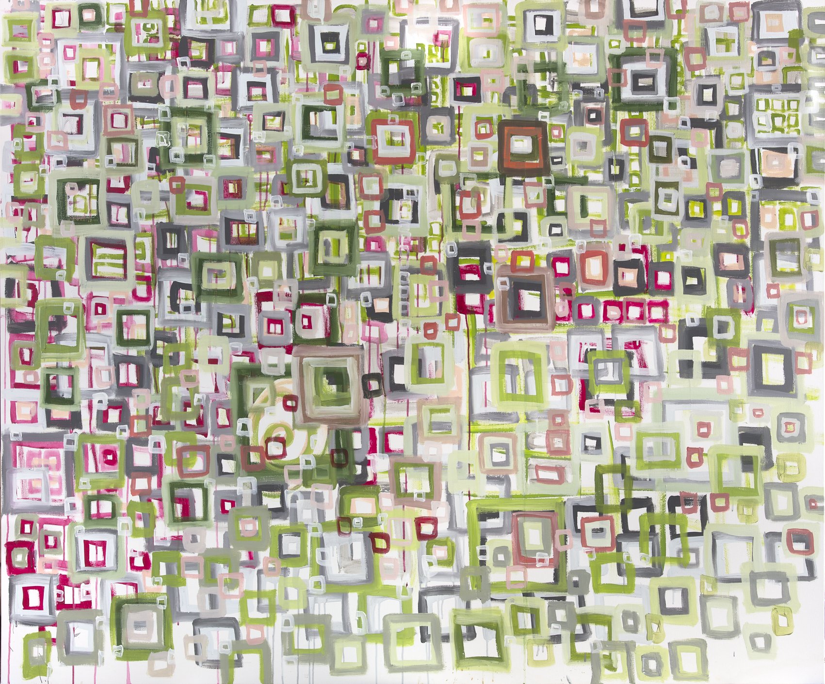 "2024-2" - acrylic, oil and ink - 60 x 72 inches