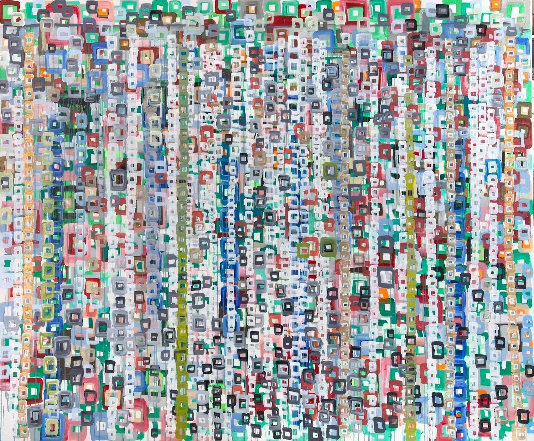 "2025-3" - acrylic, oil and ink - 60 x 72 inches 