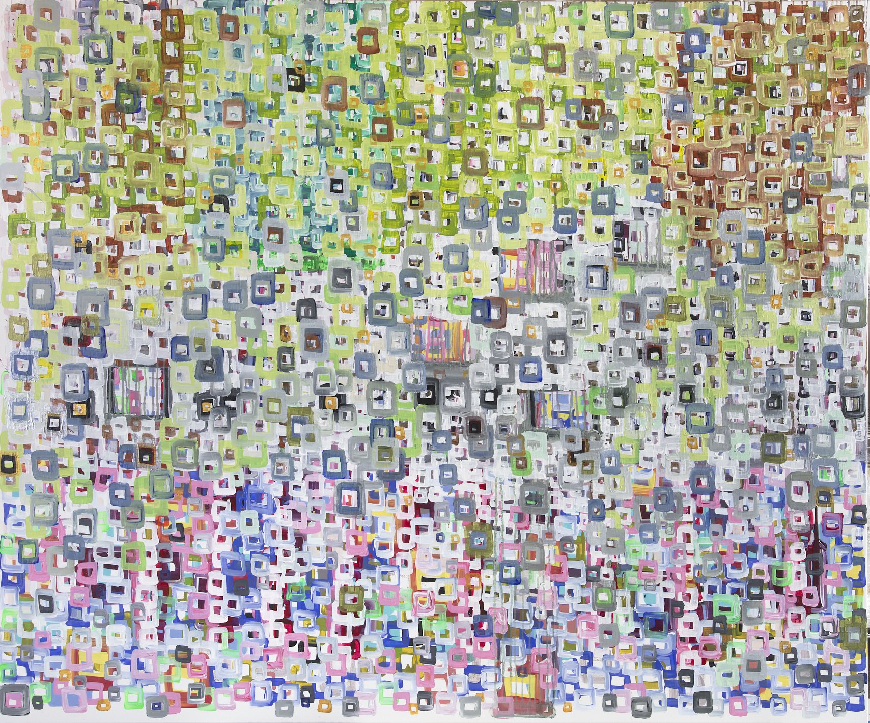  - acrylic, oil and ink - 60 x 72 inches