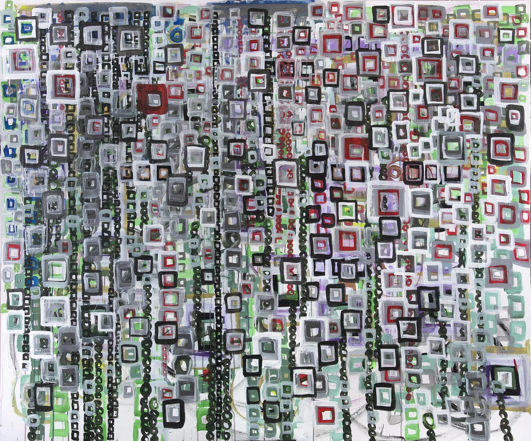 "2024-5" - acrylic, oil and ink - 60 x 72 inches