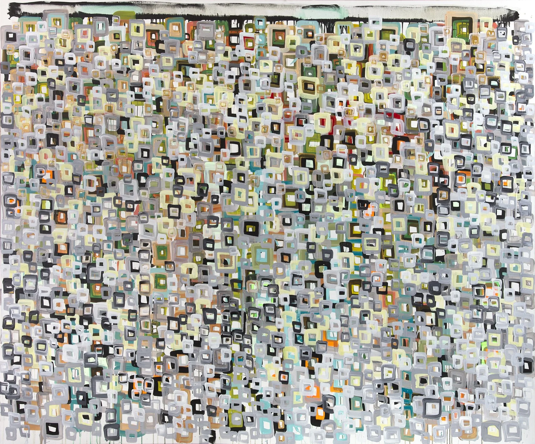 "2024-12" - acrylic, oil and ink - 60 x 72 inches 