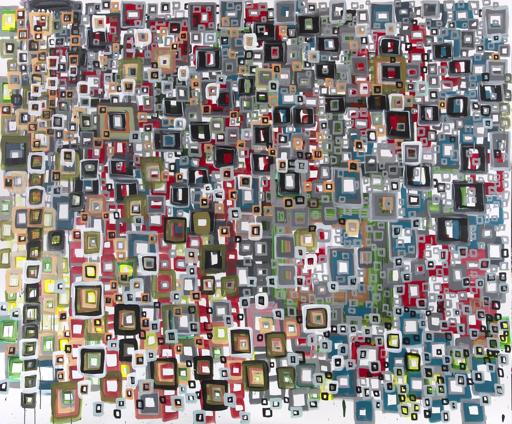 "2024 - 6" - acrylic, oil and ink - 60 x 72 inches - completed June 1, 2025 - inspired by music of Vladimir Rimsky-Korsakov