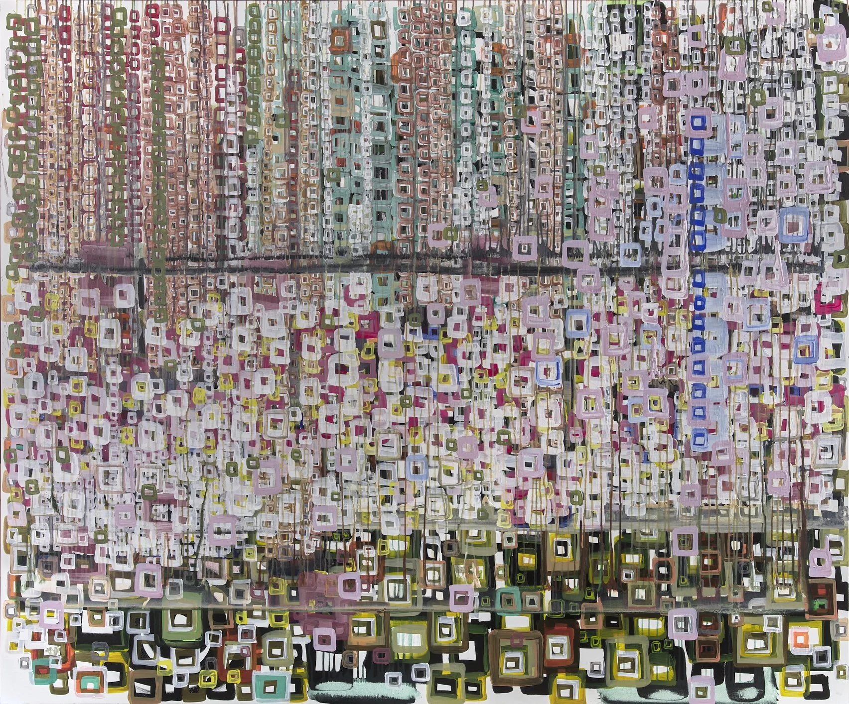 "2024-10" - acrylic, oil and ink - 60 x 72 inches