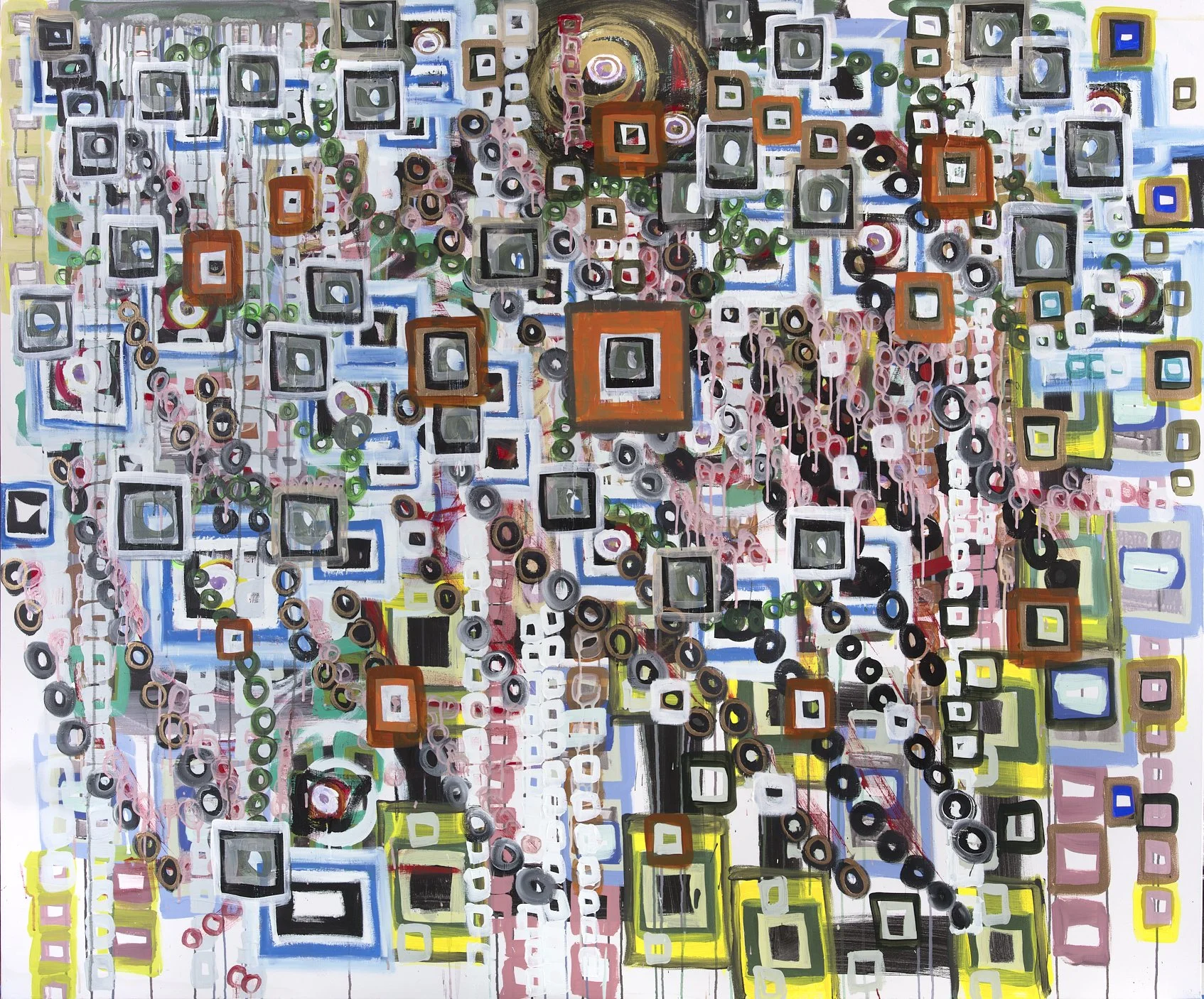 "2024-1" - acrylic, oil and ink - 60 x 72 inches