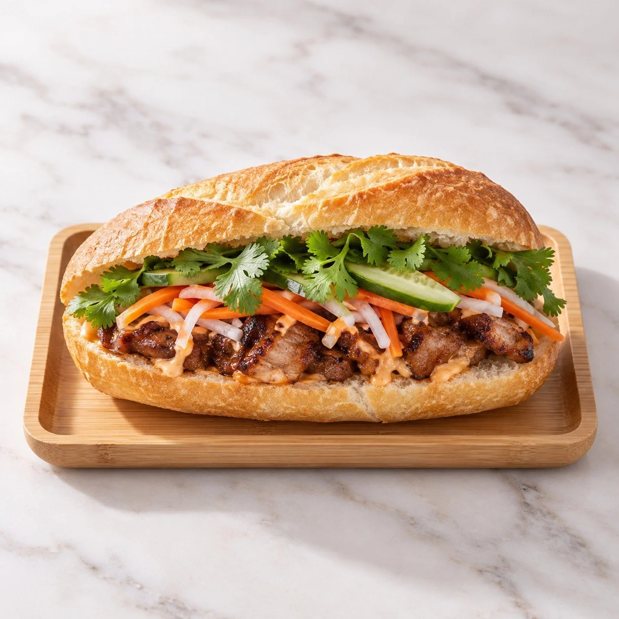 BBQ Pork Bánh Mì (Bánh Mì Thịt Nướng)