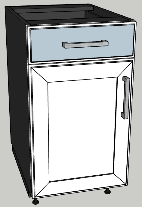 1 Door-1 Drawer Standard Base Cabinet