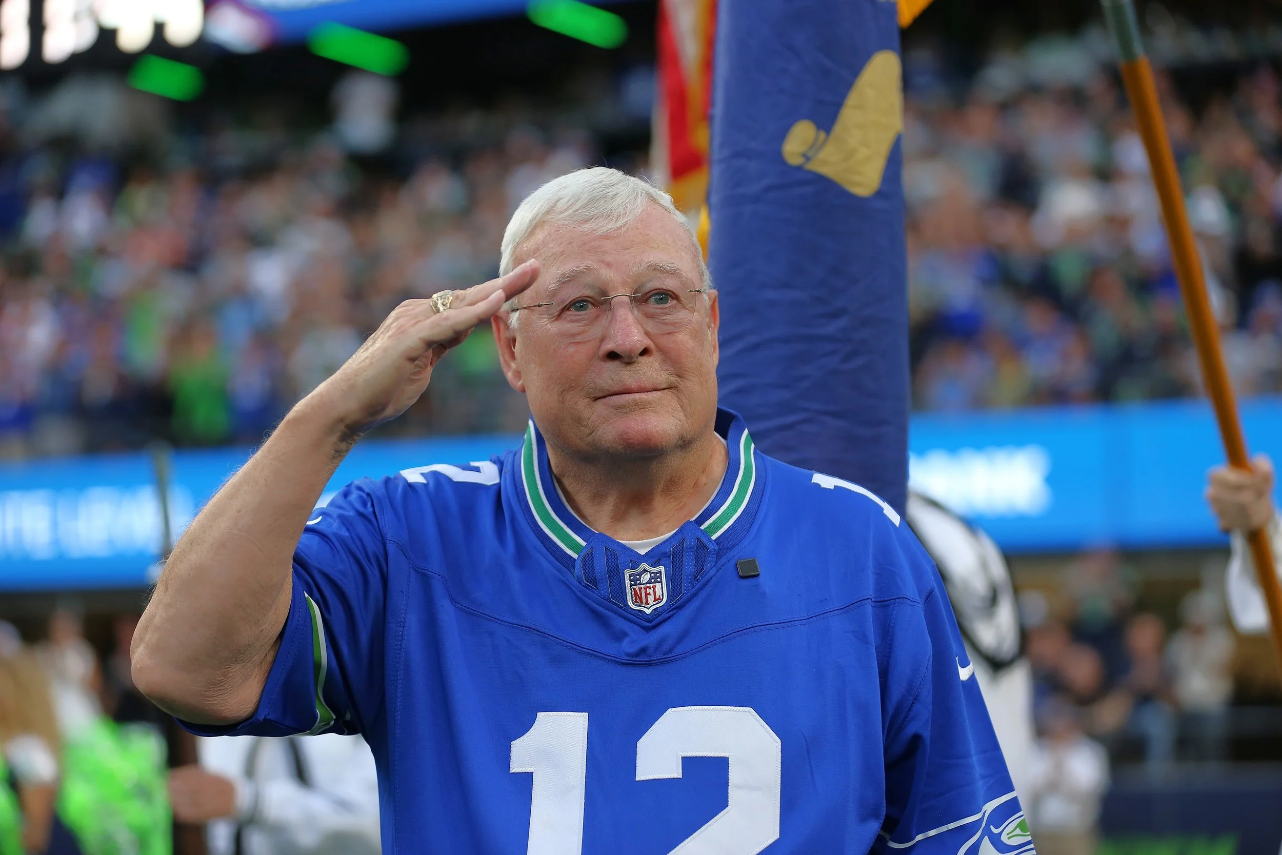 Bruce McKenty Honored at the Seahawks Season Opener