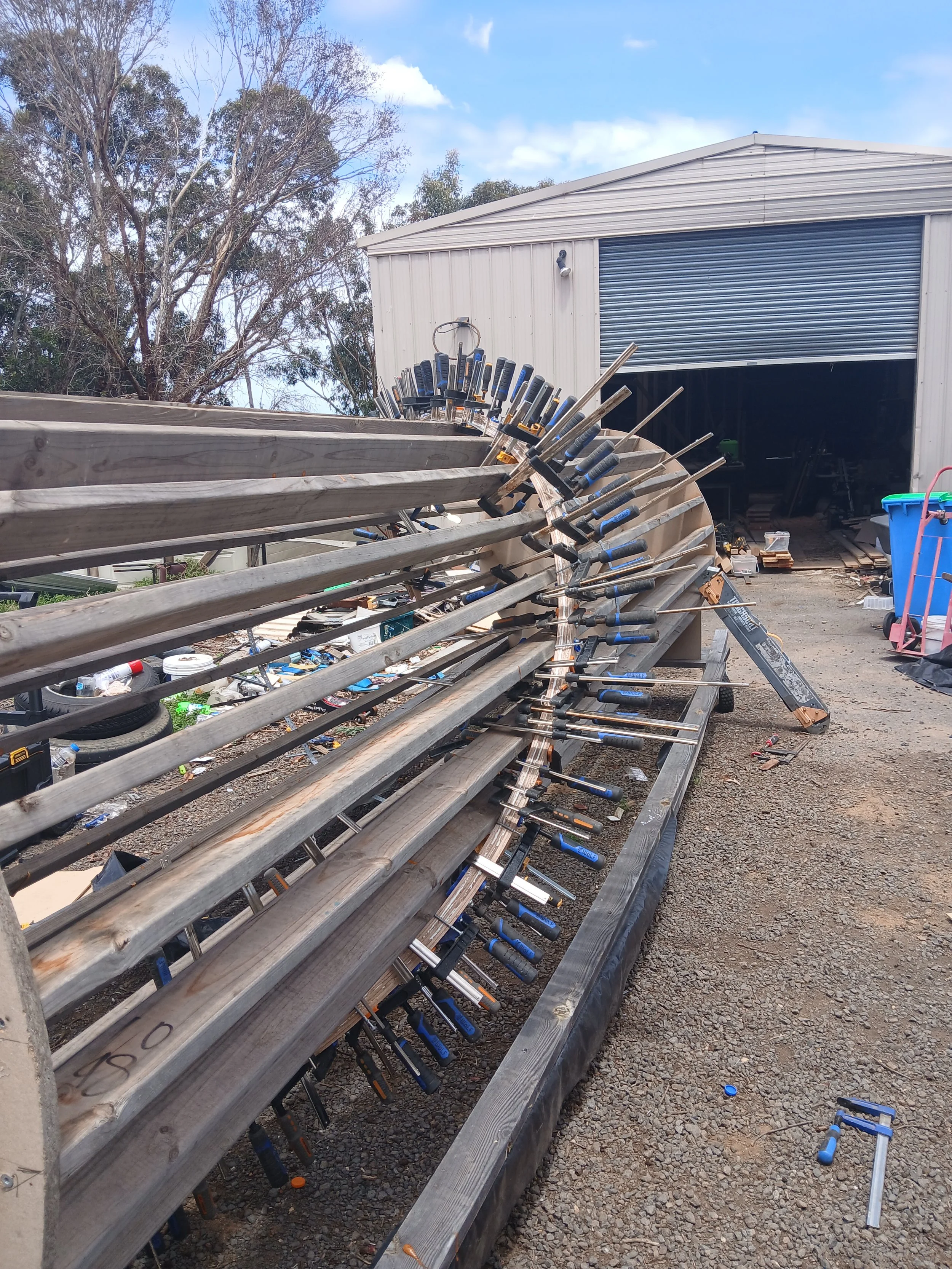 view from outside framework laminating tight curved handrail.jpg