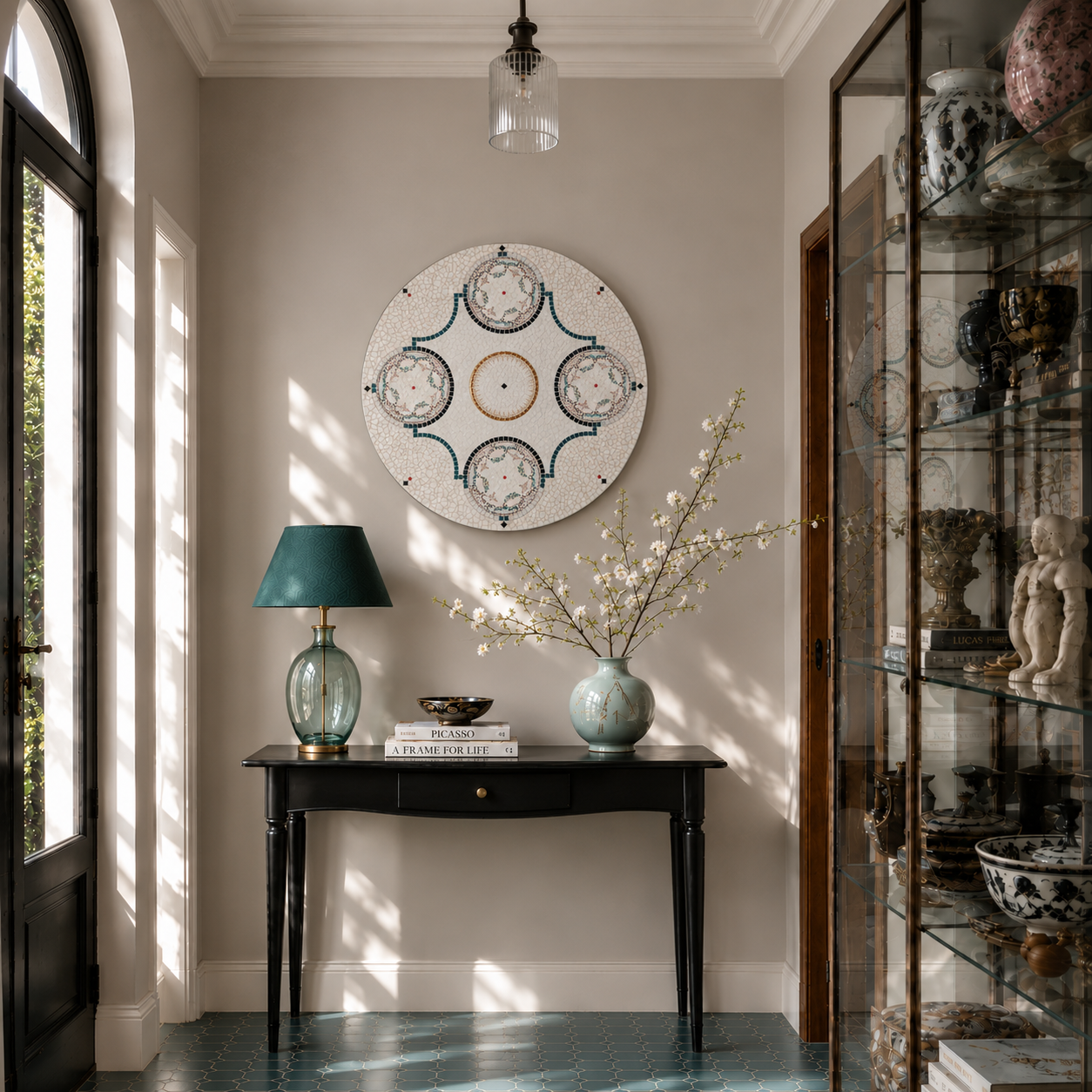 Mediterranean Foyer with Mosaic Art.png