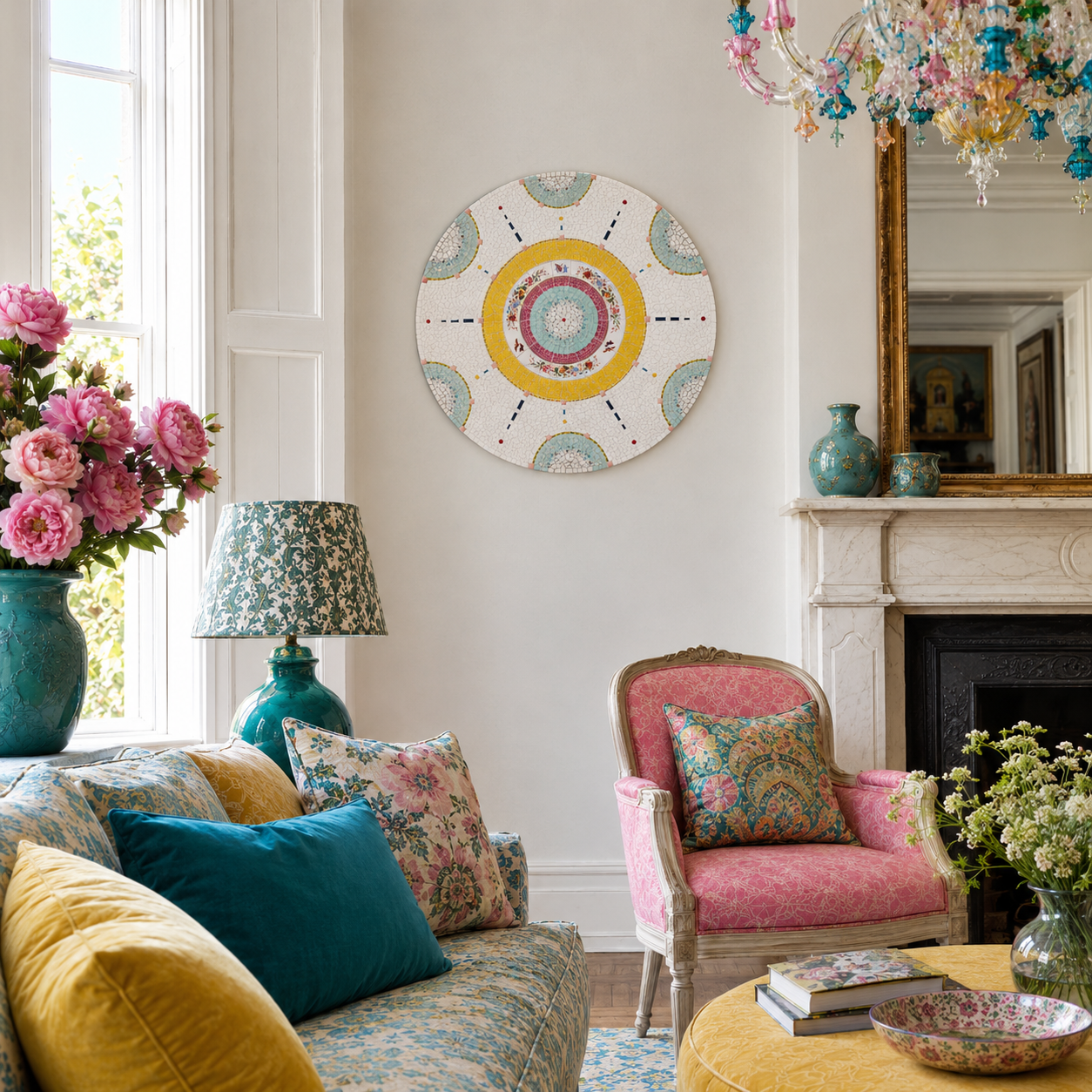 Eclectic Parlor with Mosaic Medallion.png