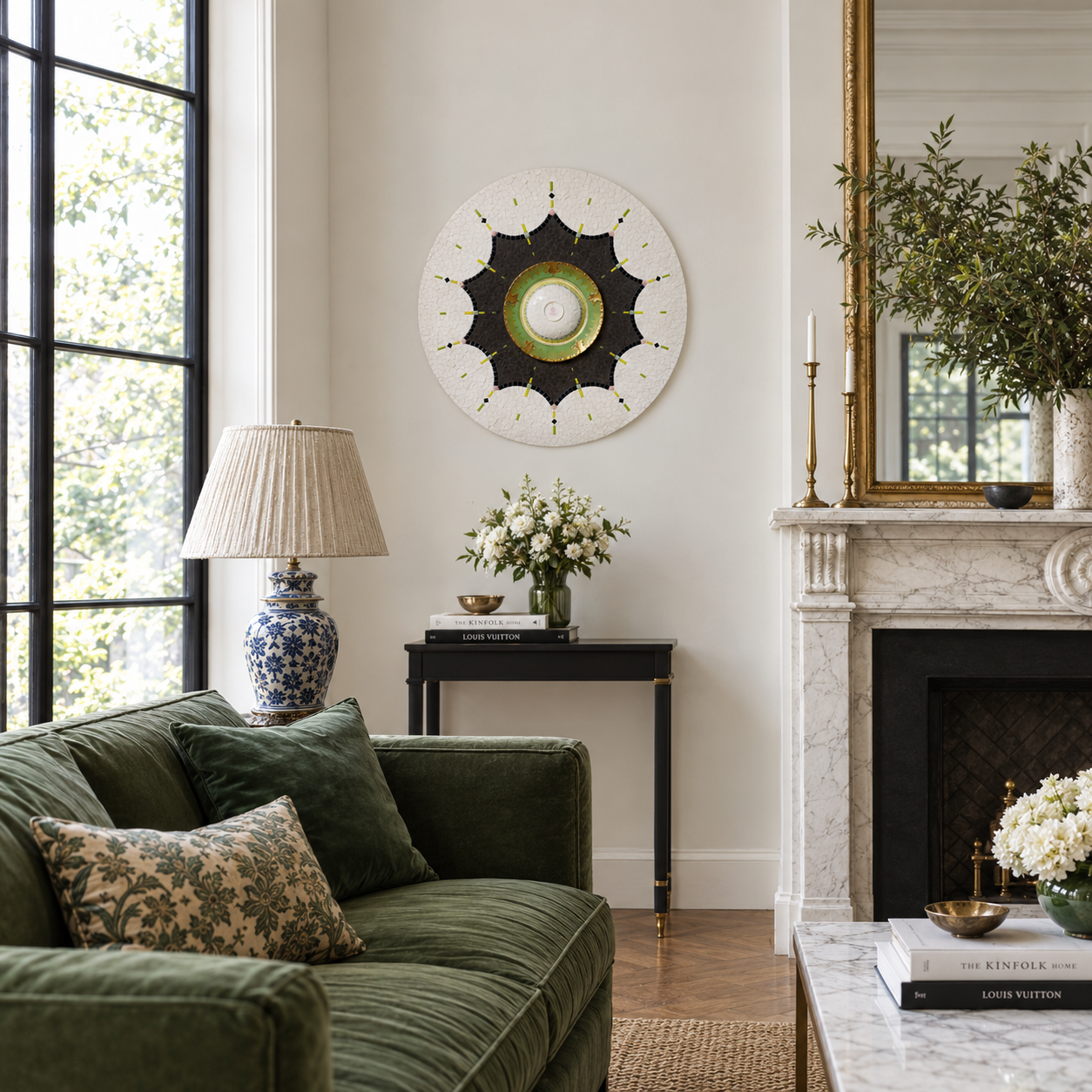 Elegant Green and Gold Living Room.png