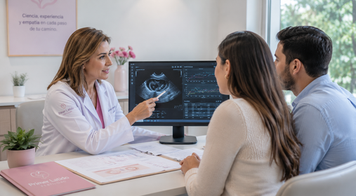 Consulta médica para diagnóstico de fertilidad