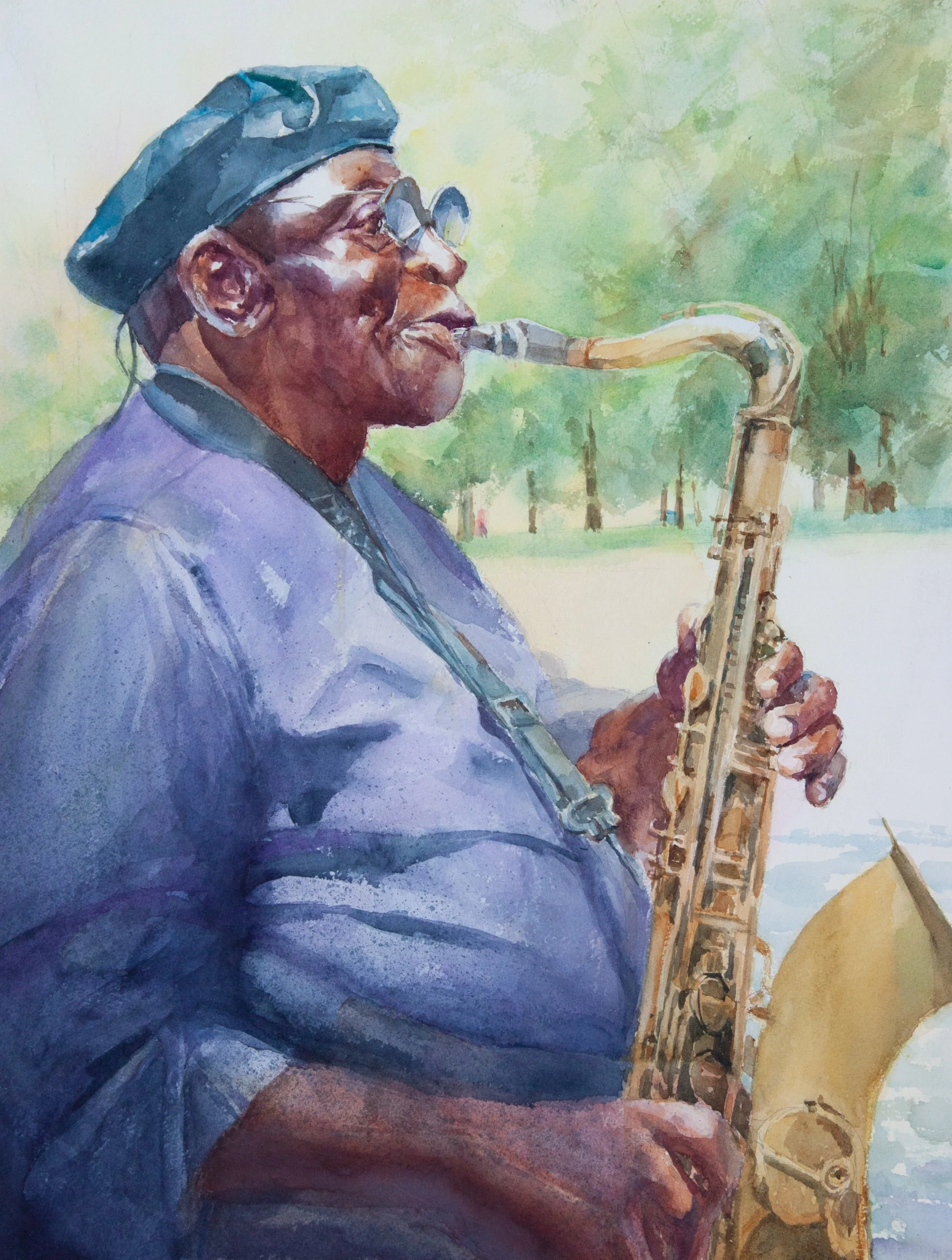 Saxophonist in the Park
21 x 18 in