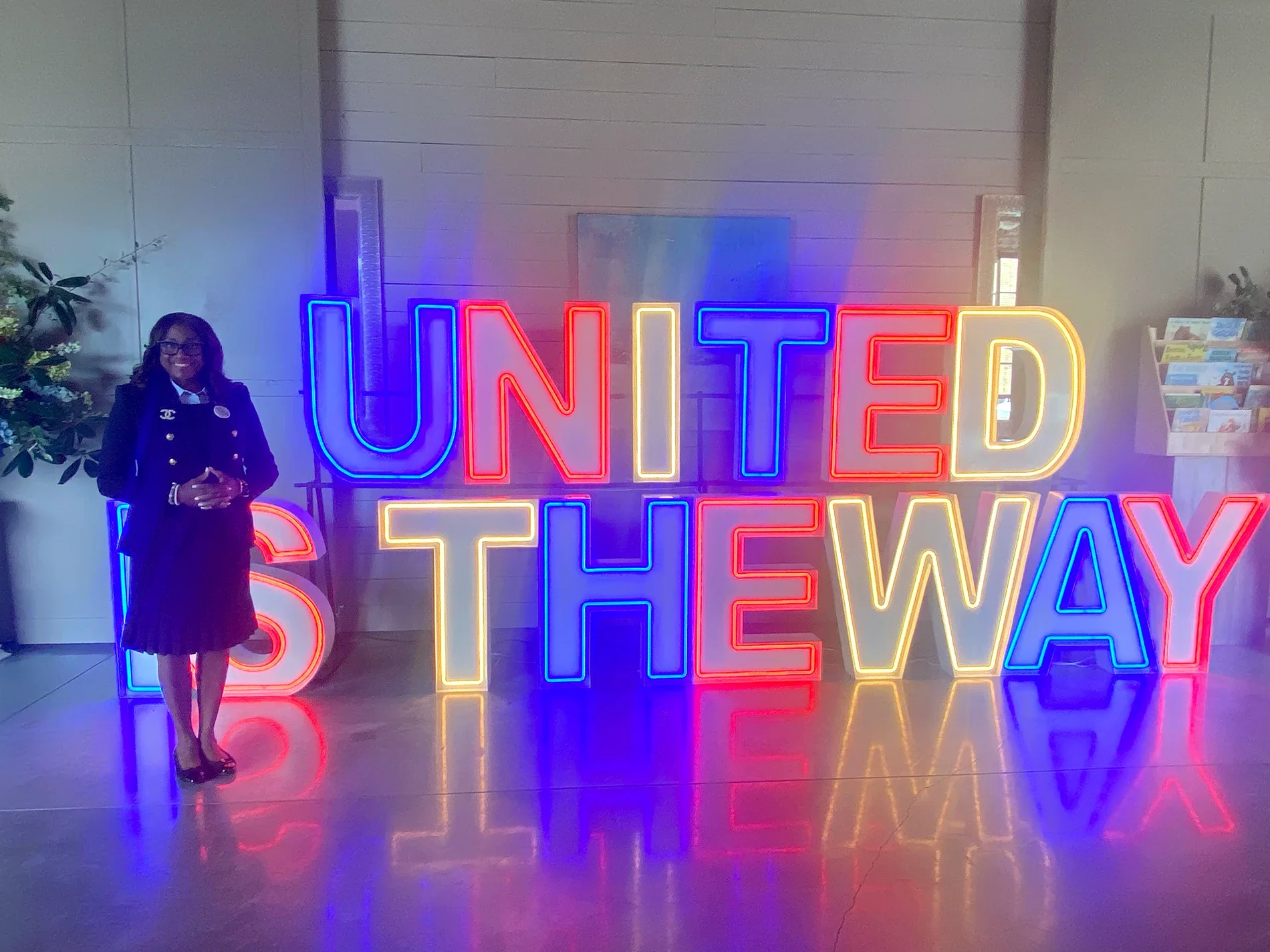 Roz doing good at United Way Mobile
