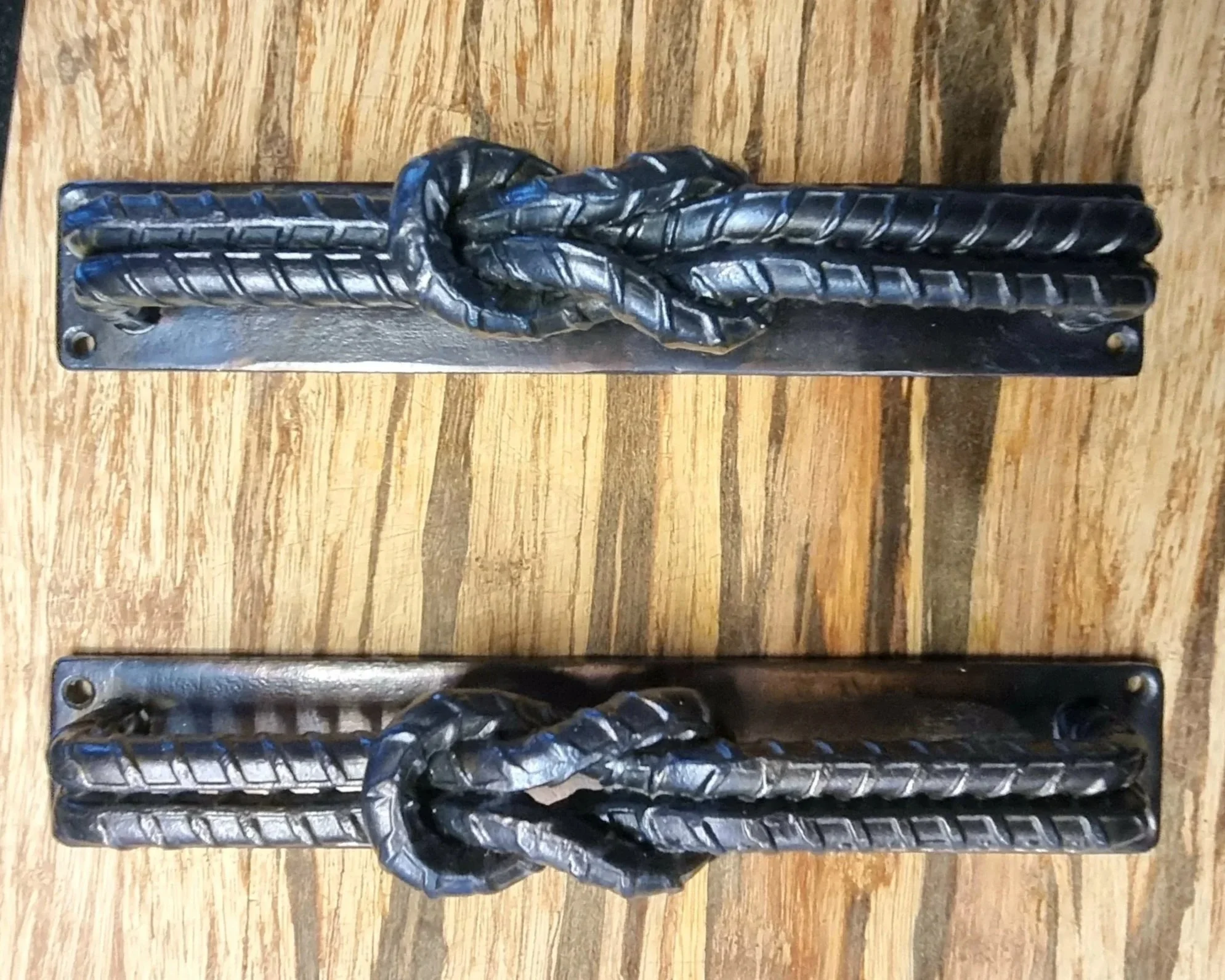Barn Door Handles. Reef Knot - (sold-example only)