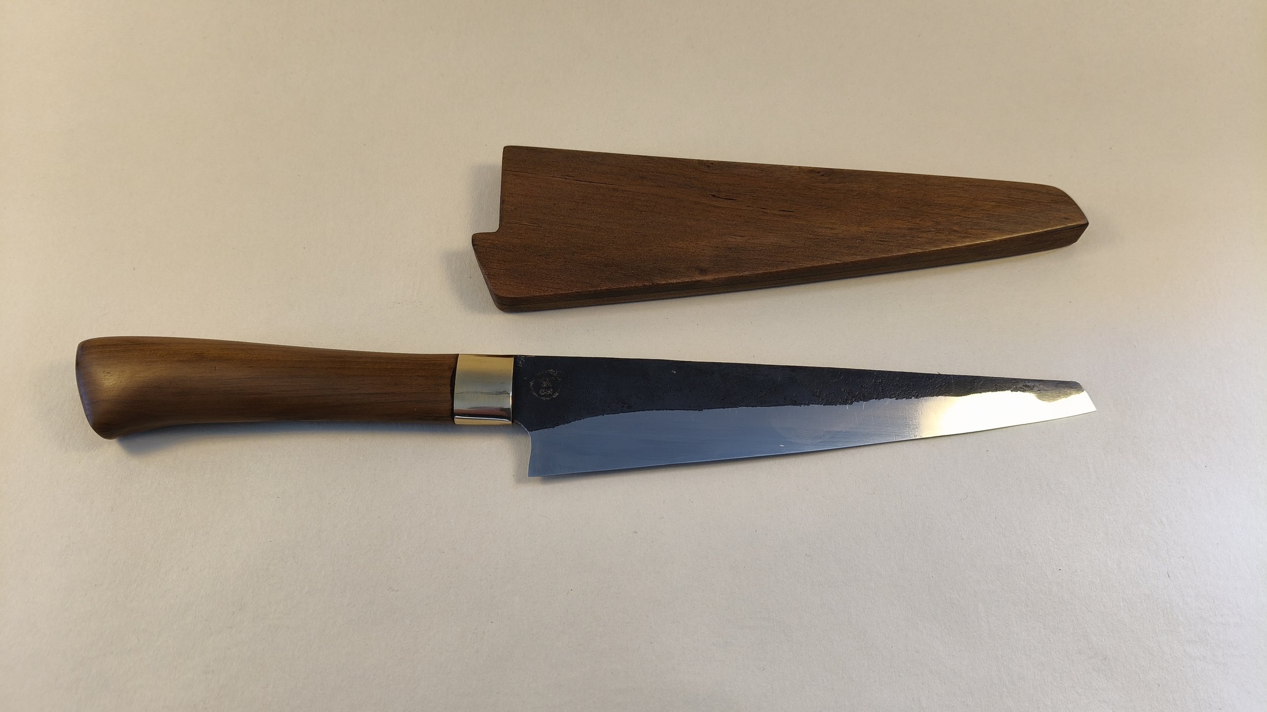 Yanagiba (single bevel sashimi knife) with Saya - Available for sale at the Raglan Arts Weekend  24-26 Oct 2026