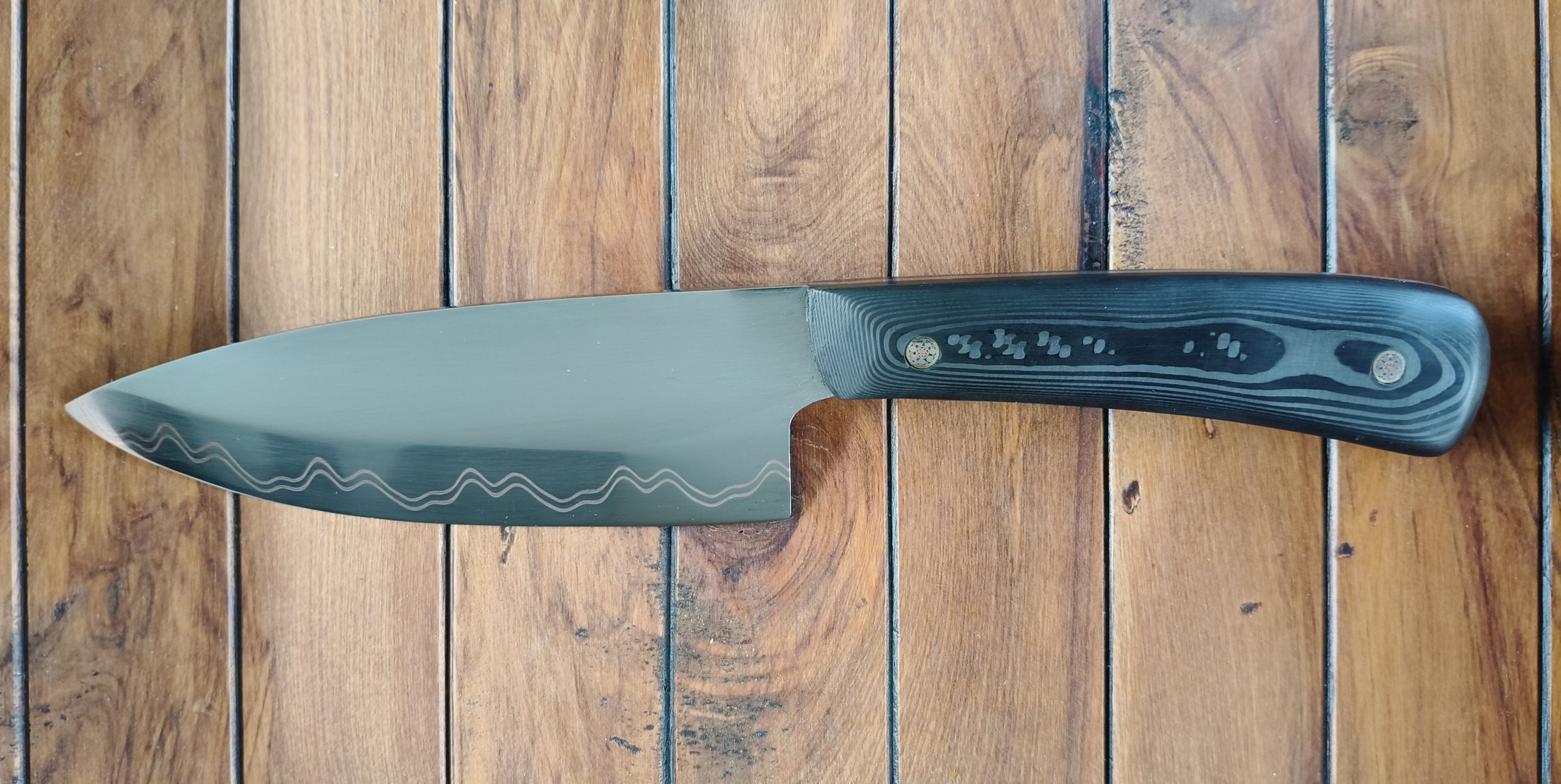 Hunter Cumai blade with Carbon Fibre Handle (sold - example only}
