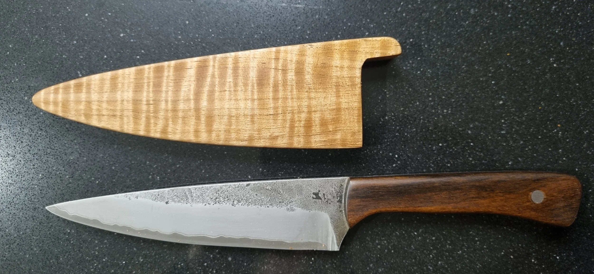 San Mai Petty Knife  with Saya {sold example only}