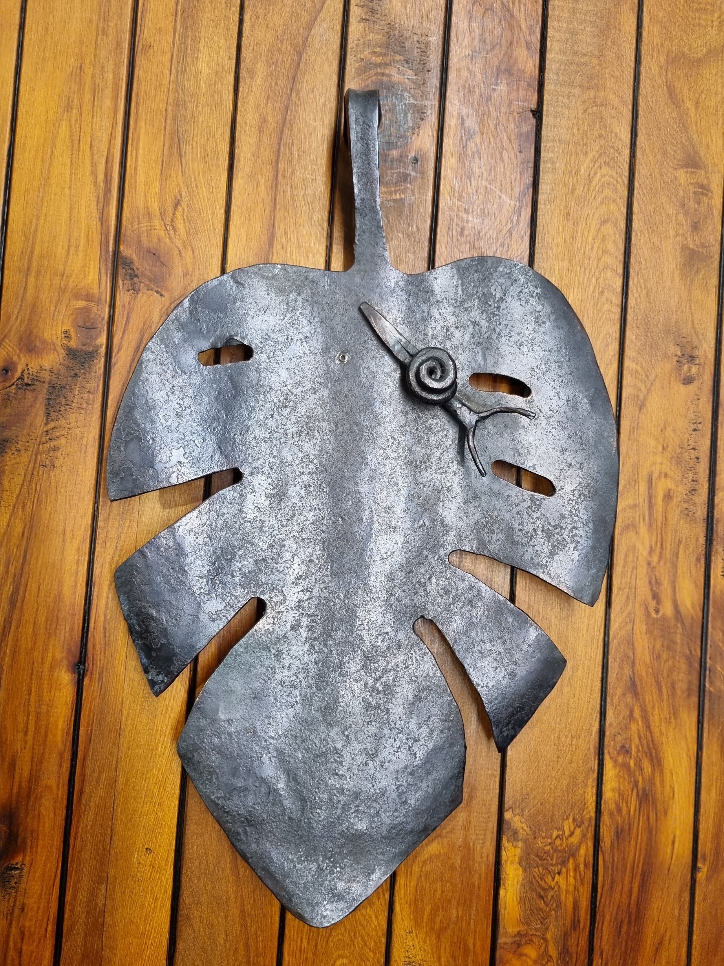 Monstera leaf with Snail - (sold - example only)