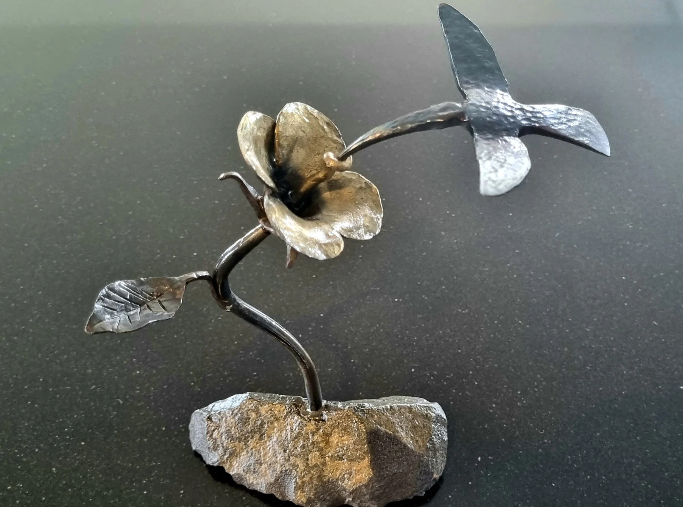Hibiscus with Hummingbird (sold - example only)
