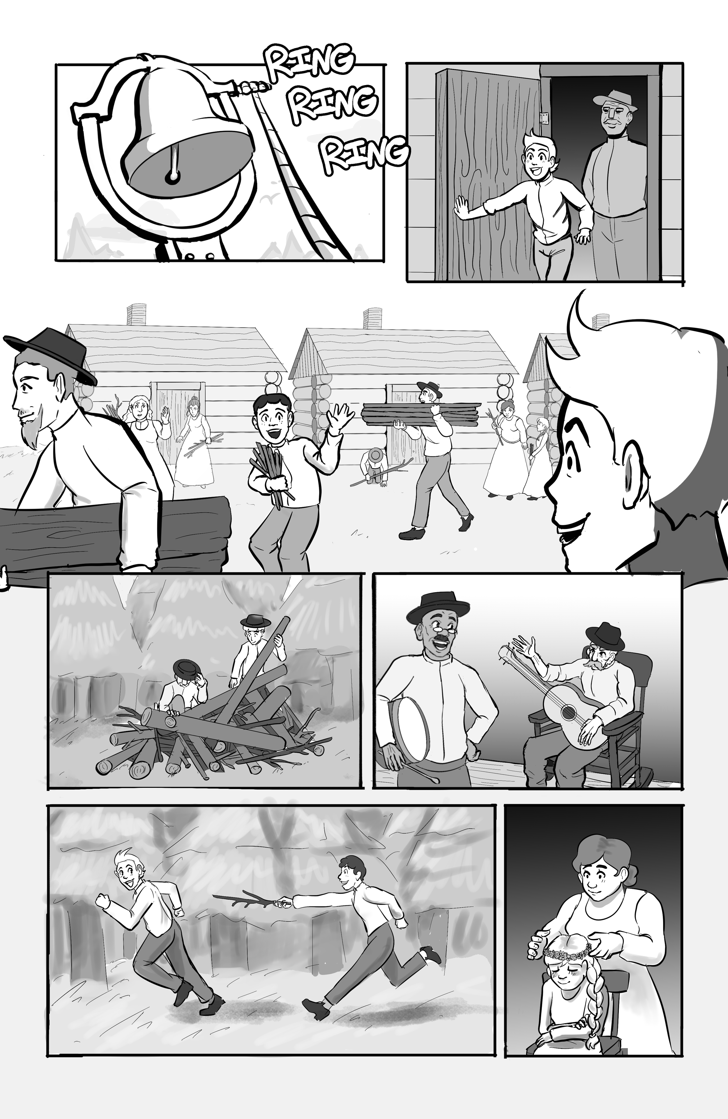 "The Great Bonfire", a short 3 page comic