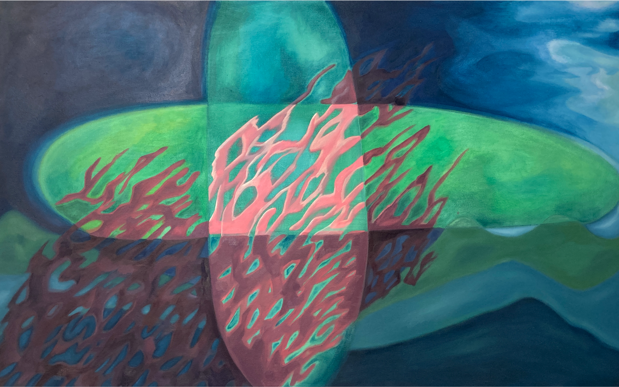 Untitled, 30 x 48 inches, oil on canvas, 2023