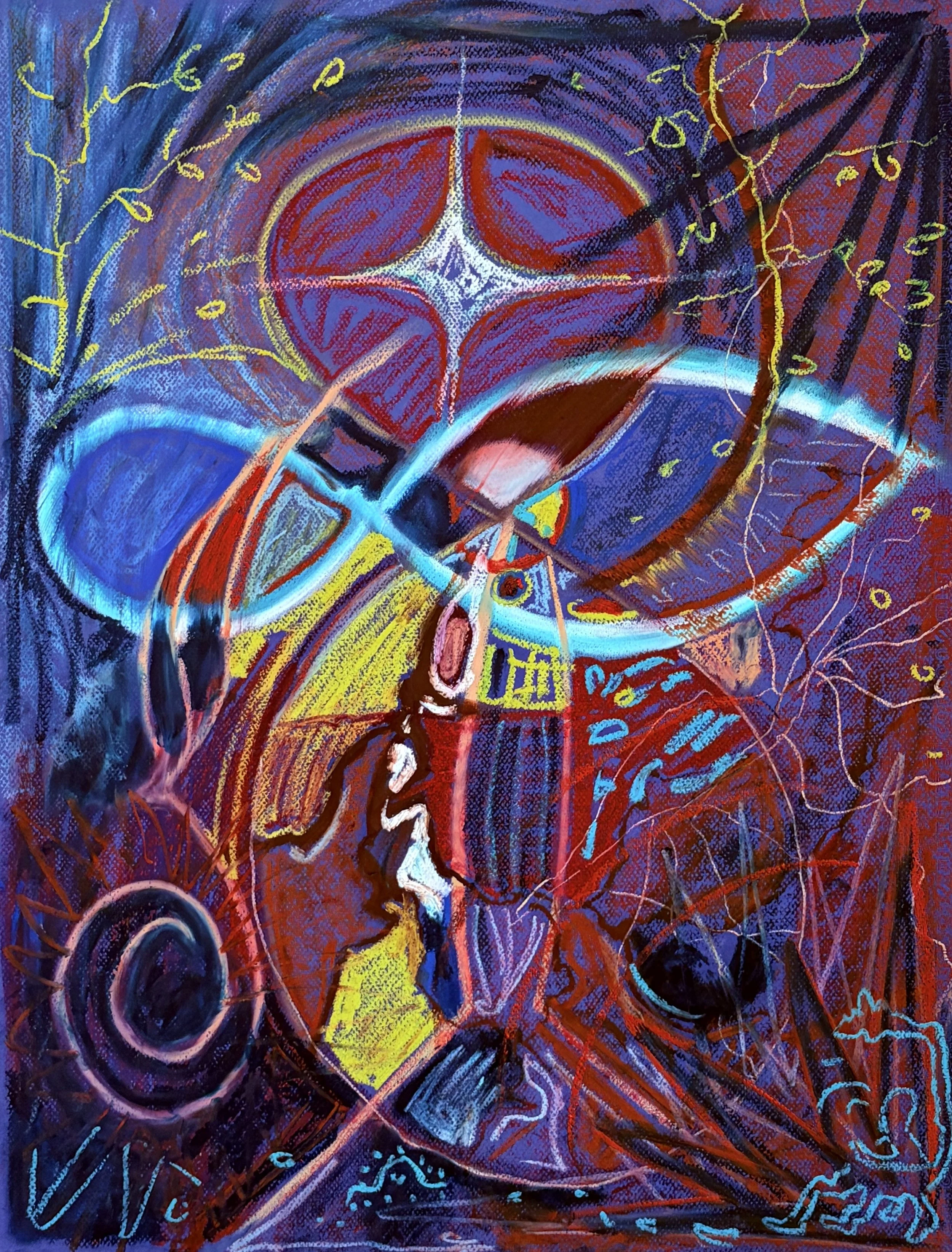 Untitled, 25 x 19.75 inches, oil on paper, 2025