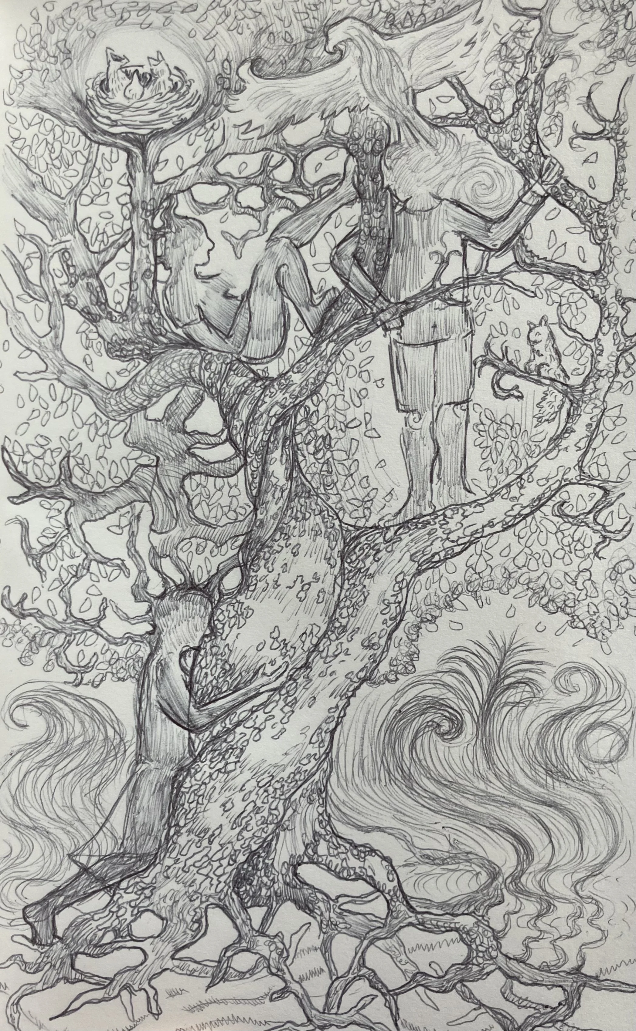 Untitled, 8.5 x 5.25 inches, pen on paper, 2026