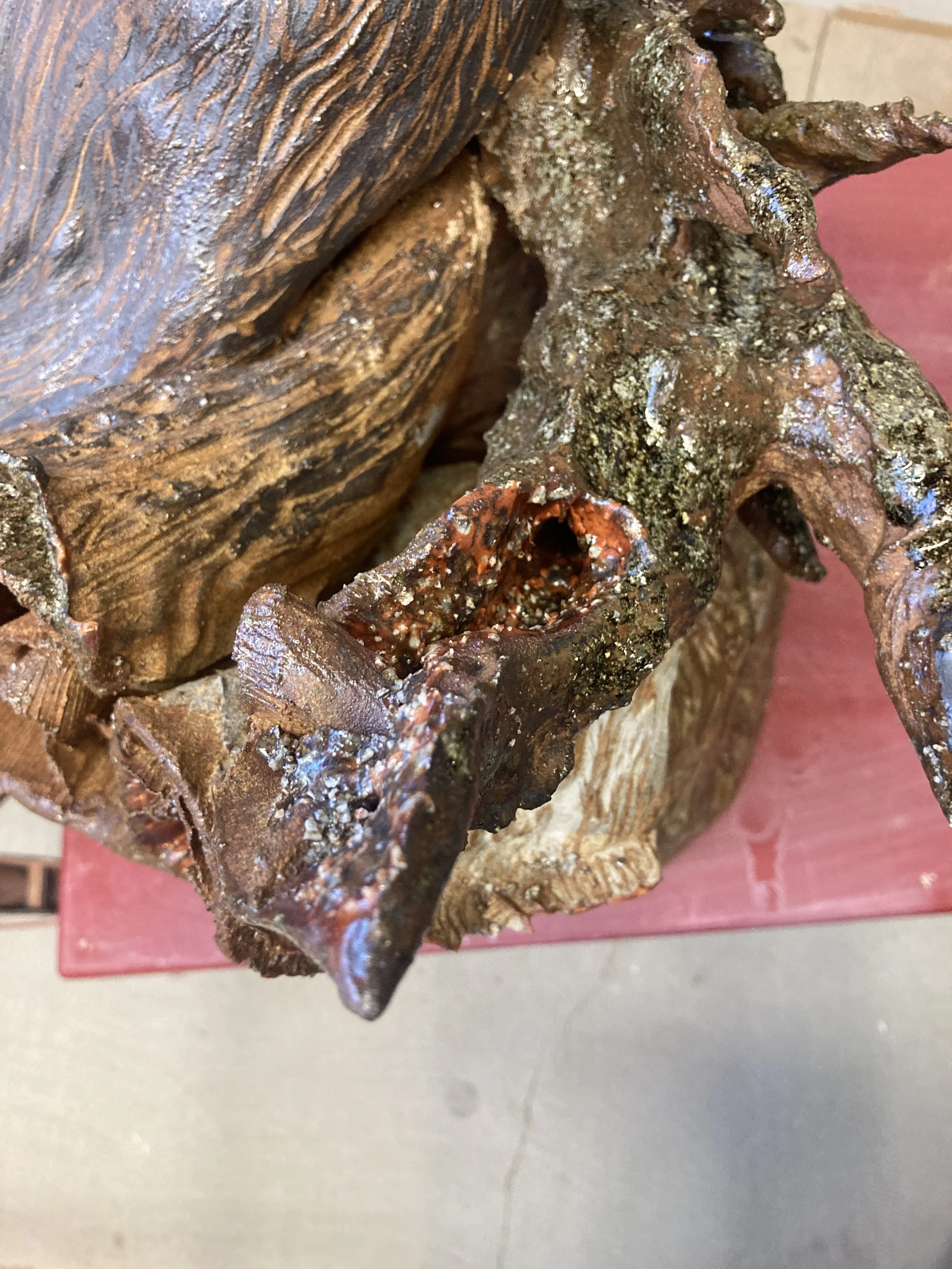 Tree, 31" x 17" x 18", glazed ceramic, 2024