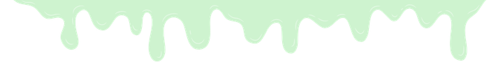 Light green dripping slime border on a transparent background