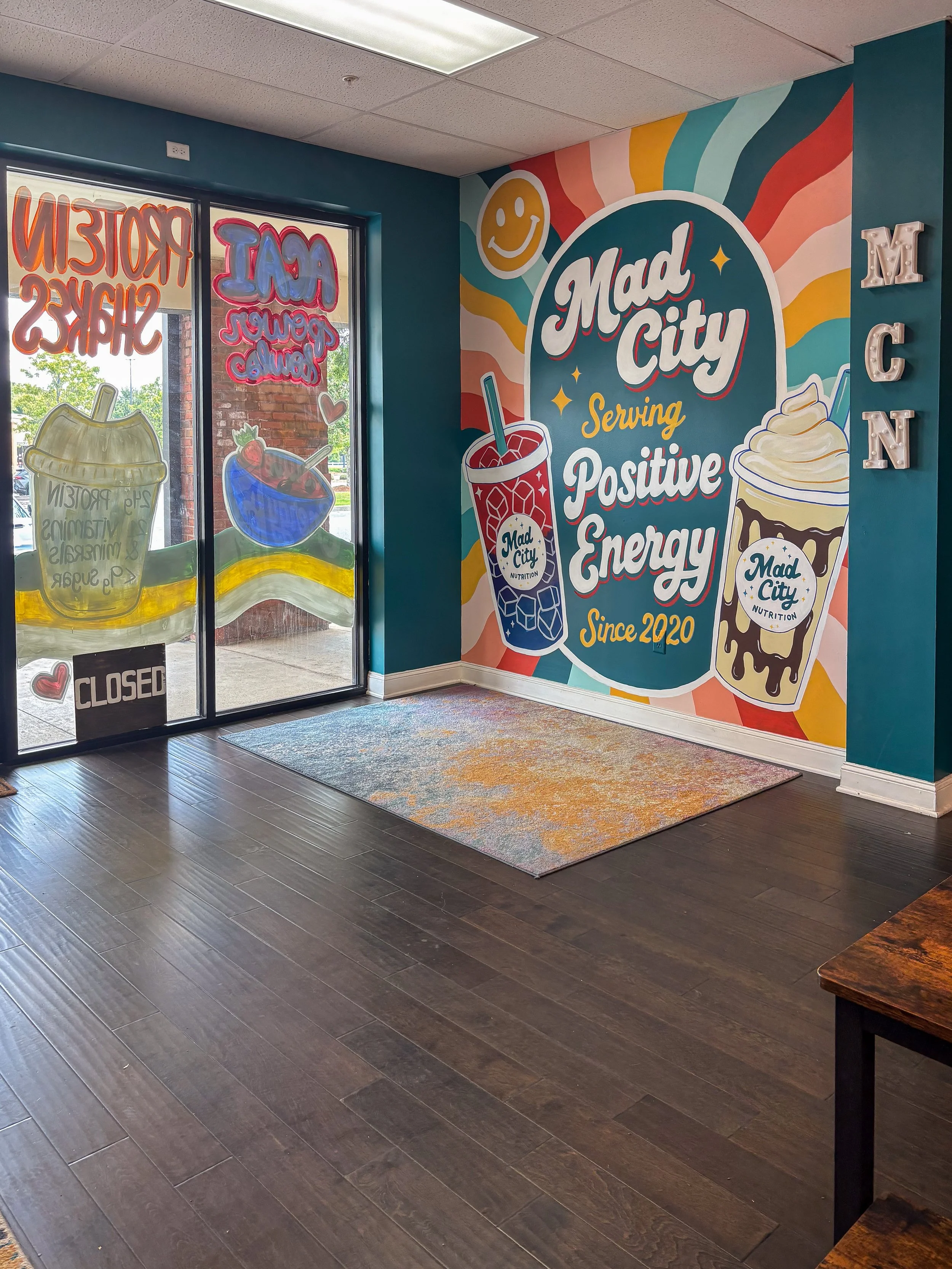 nterior doorway / mural