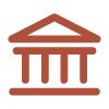 Icon of a classical government building with columns