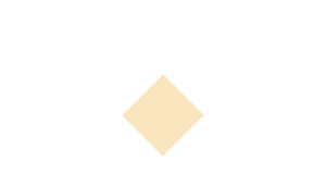 A beige square tilted diagonally to form a diamond shape against a light beige background.