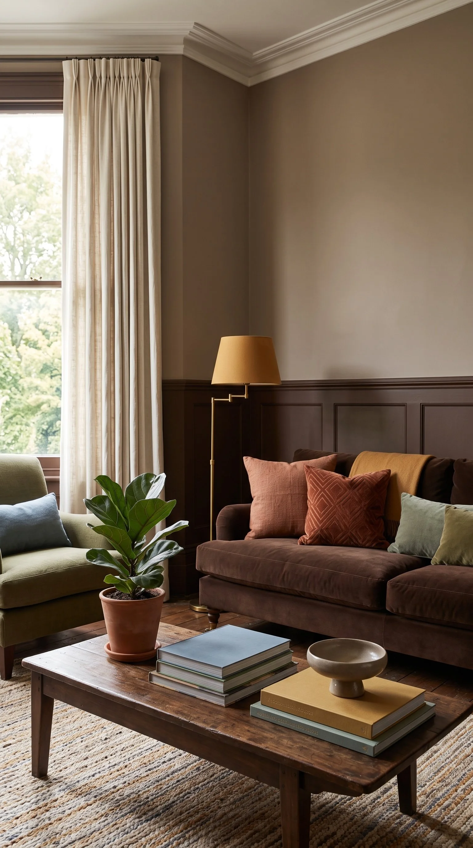 Warm, layered palettes