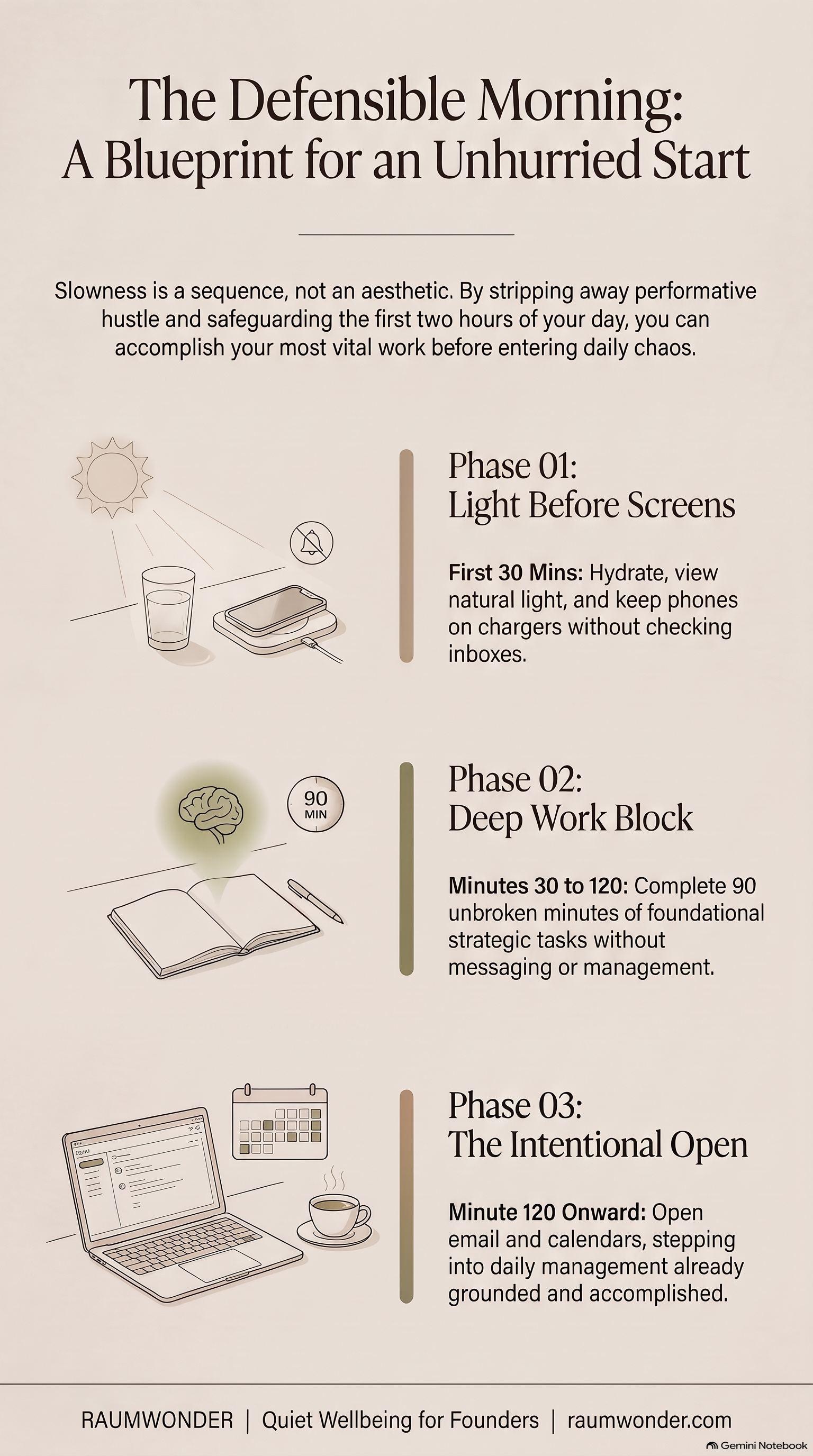 The Defensible Morning Blueprint