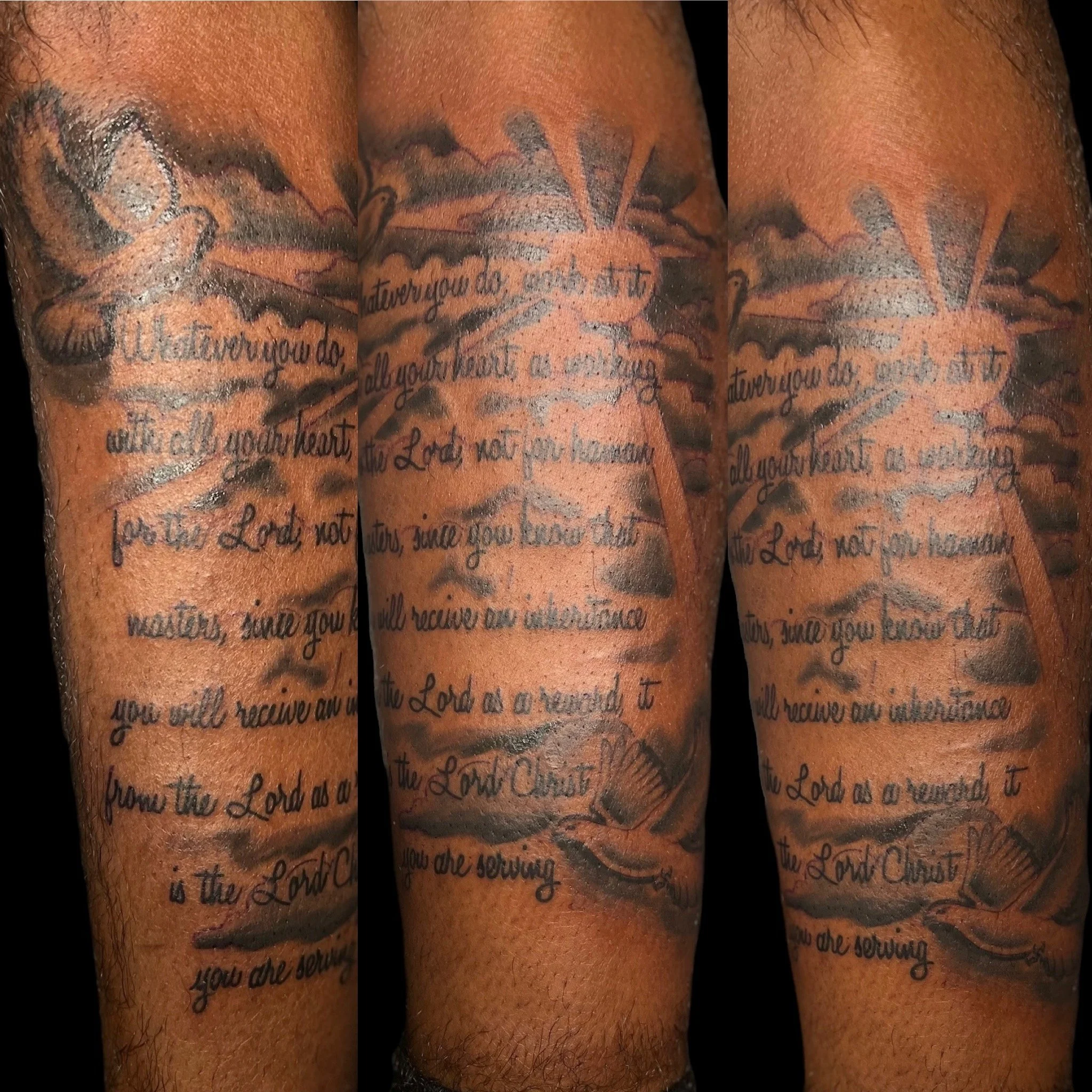 Black and grey lettering, calf