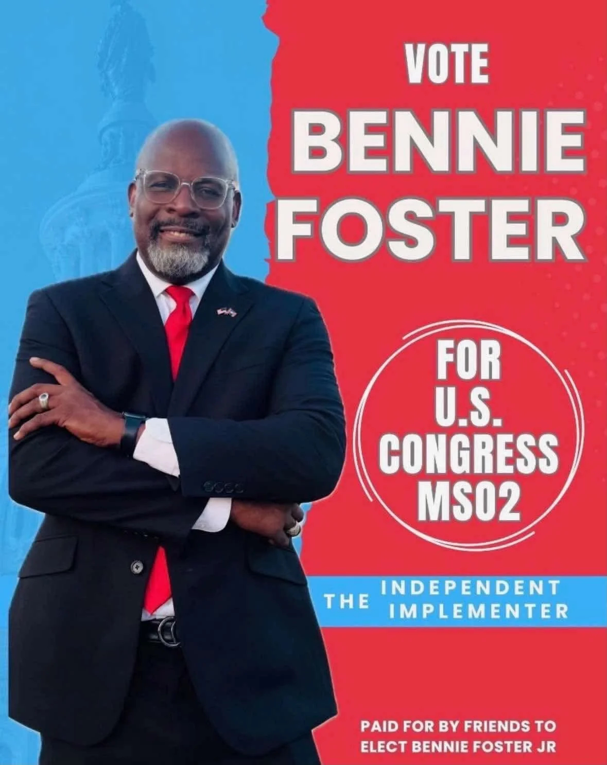 Picture of Bennie Foster and the phrase "The Independent Implementor for