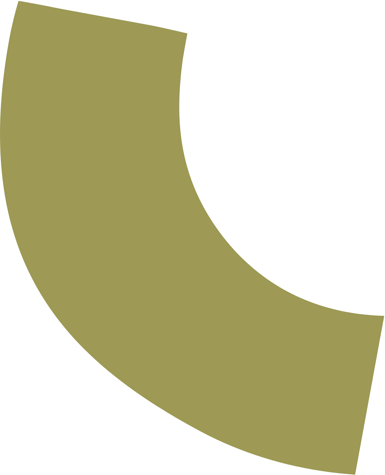 A blank, gold-colored banner or flag with a curved, wave-like shape.