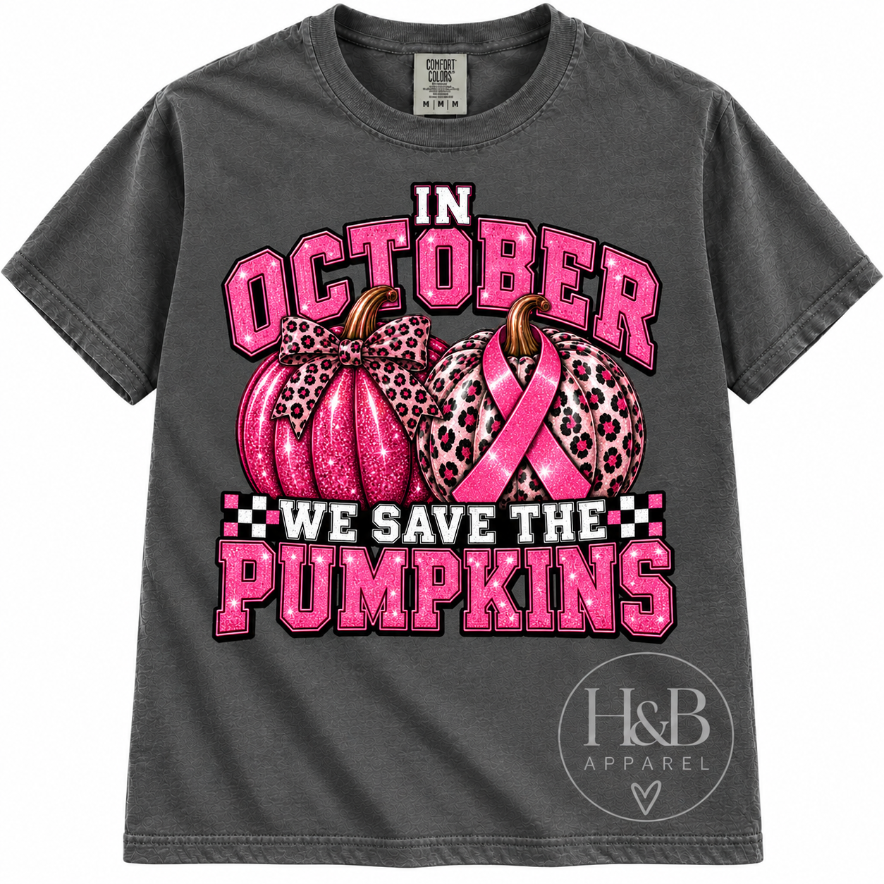 Limited Time – In October We Save the Pumpkins Breast Cancer Awareness Tee