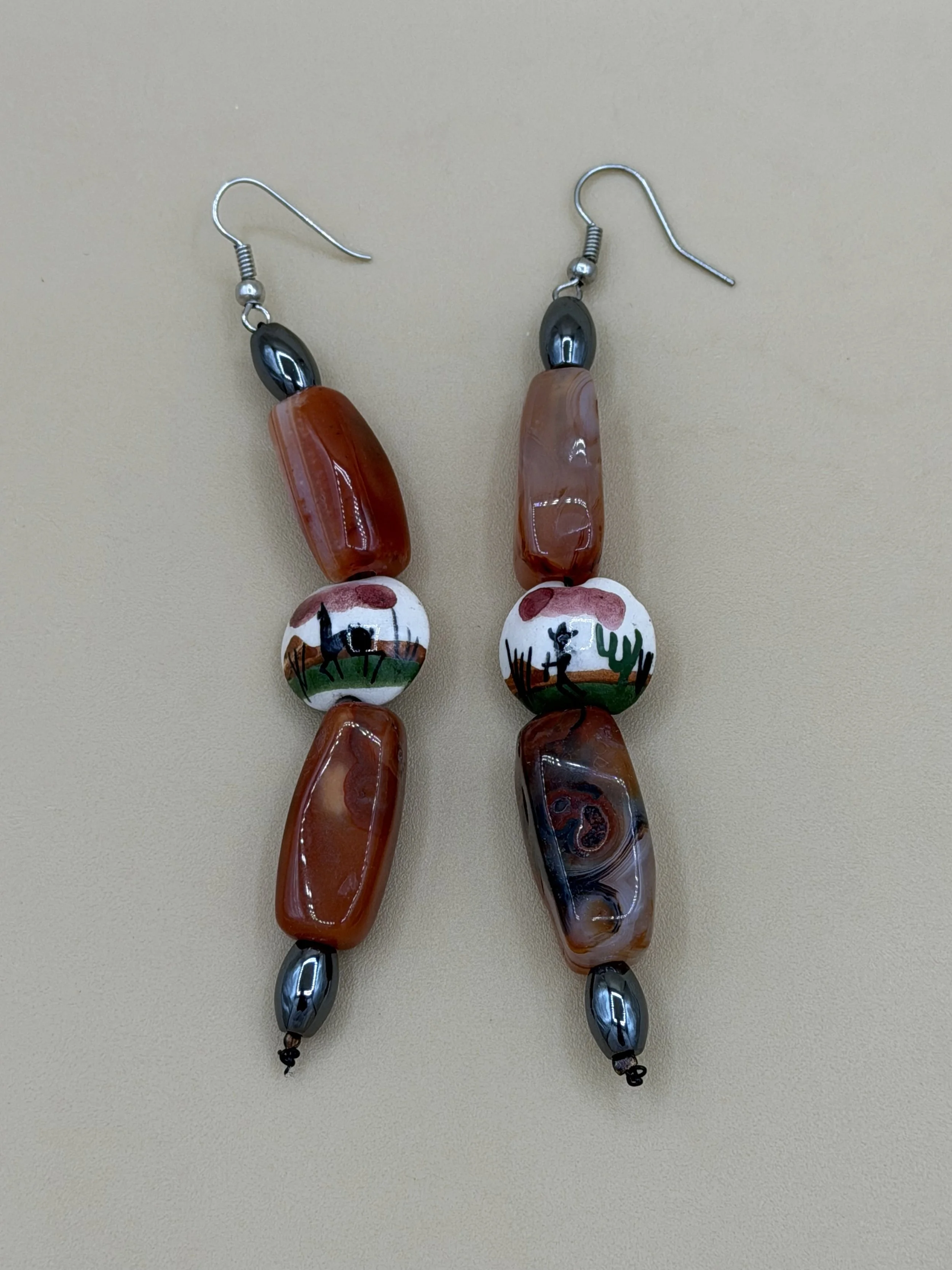 Desert Elegance Handcrafted Earrings