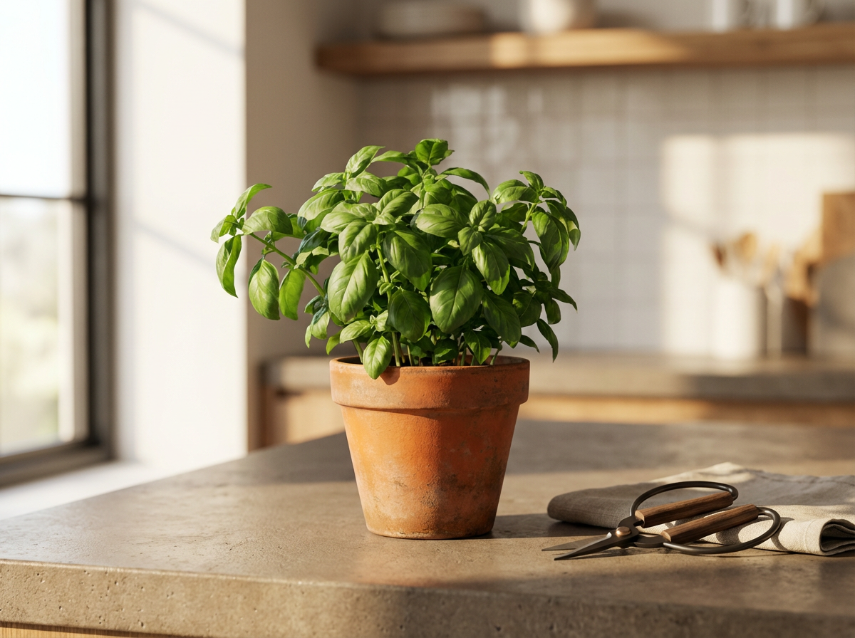 Fresh Basil Plant