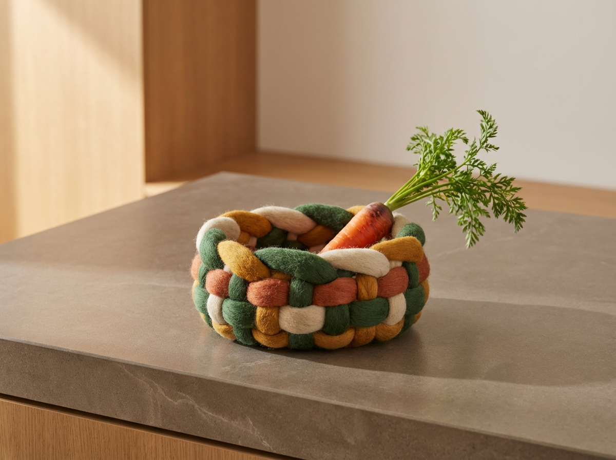 Felt Veggie Basket