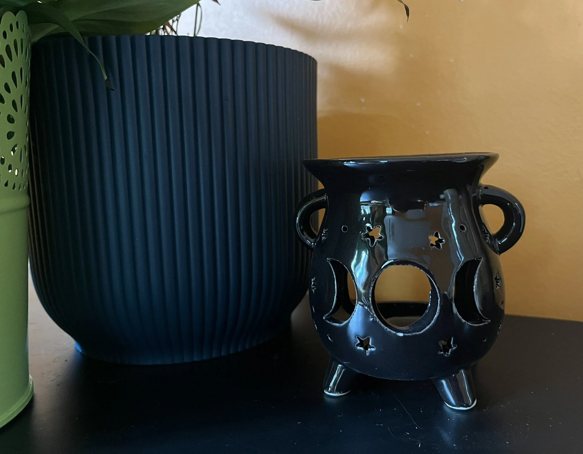 Moon Phases Oil Burner.  Black or White