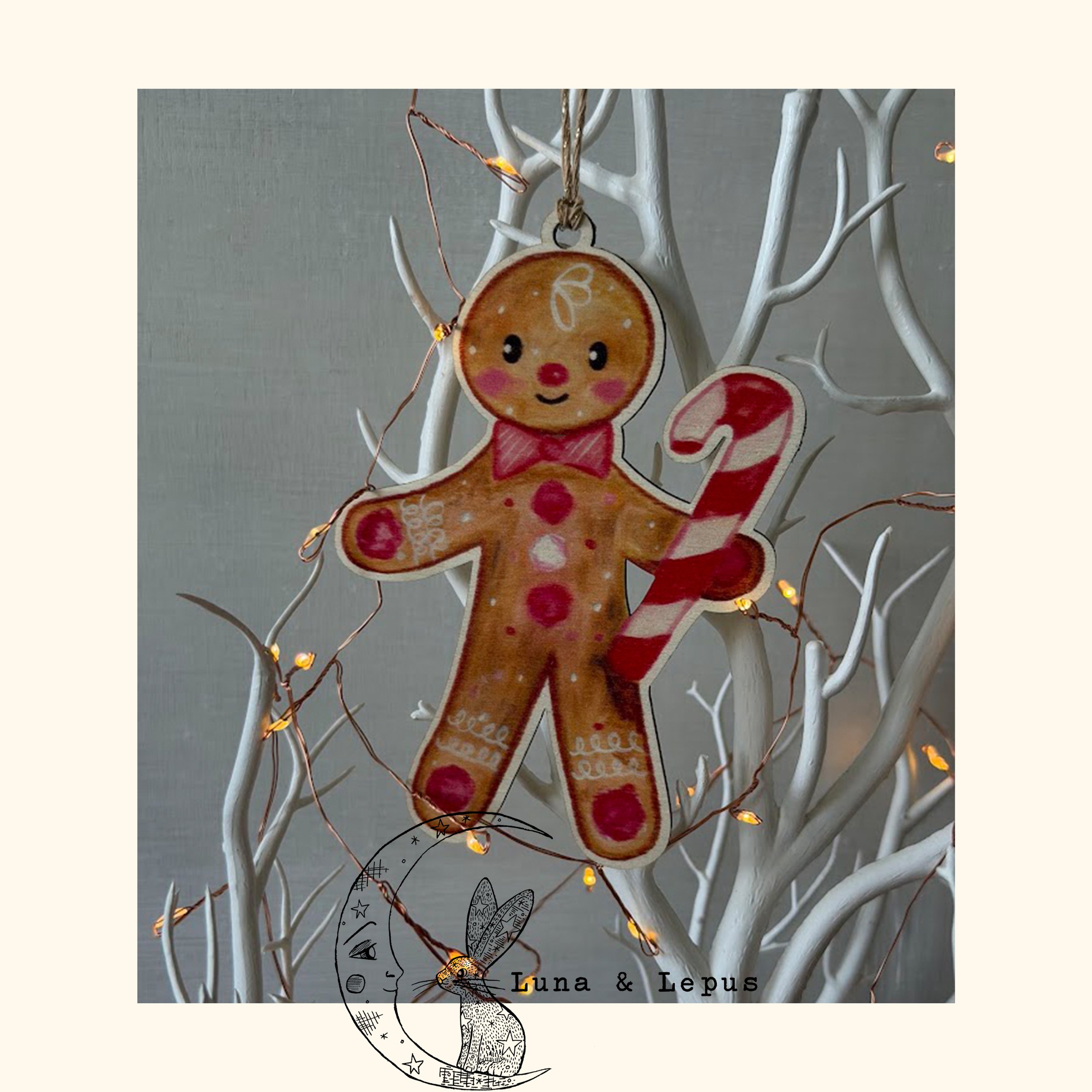 Gingerbread Man Christmas Tree Decoration