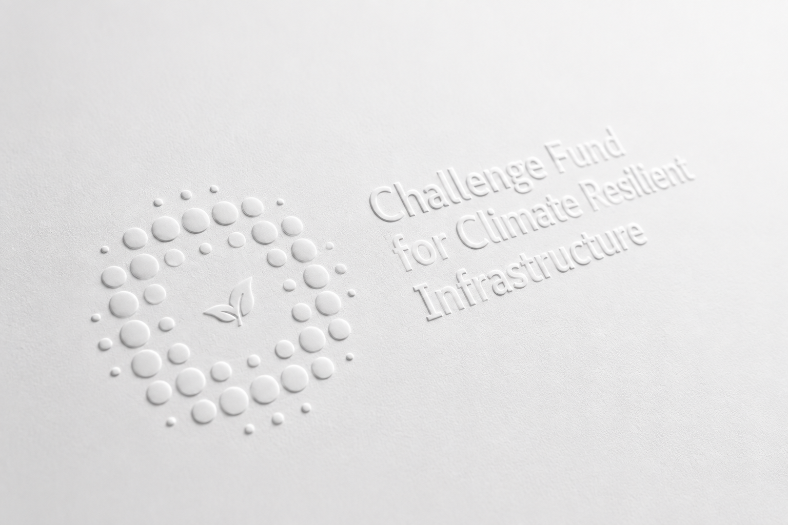 Brand identity, applicant guidelines and campaign communications for a GIZ–BMZ fund supporting climate-resilient infrastructure.