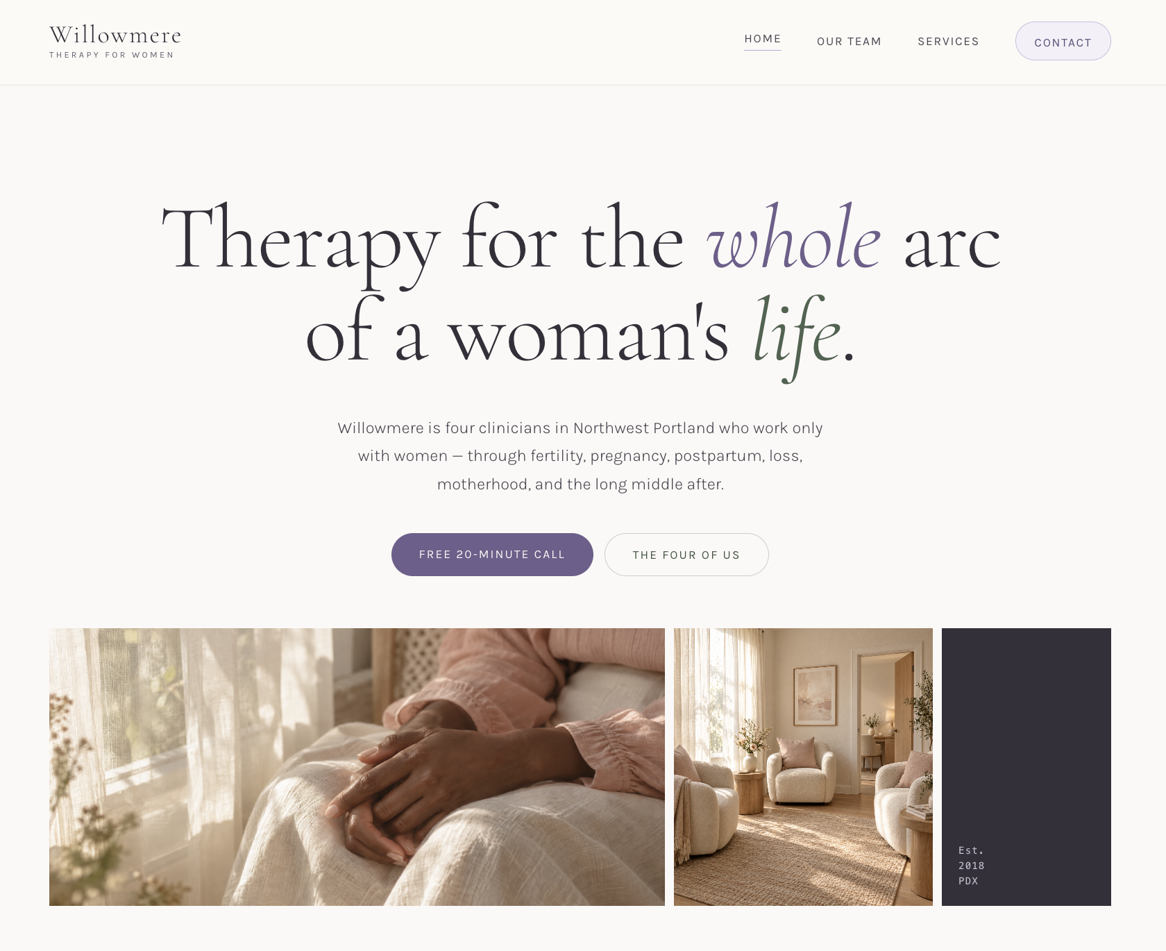 Willowmere Therapy for Women