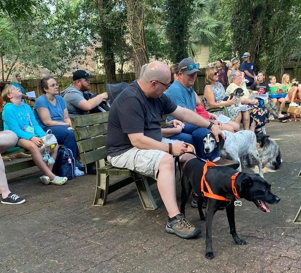 Photo from 2025 Blessing of the Animals in the outdoor worship center