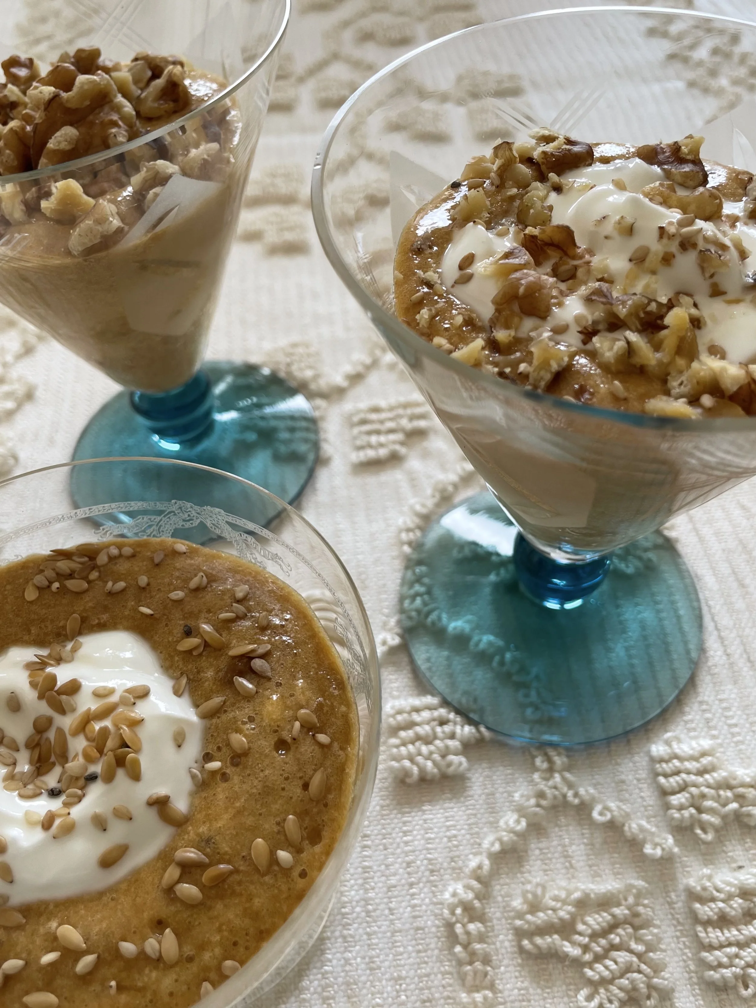 Bowls with Condensed Milk 