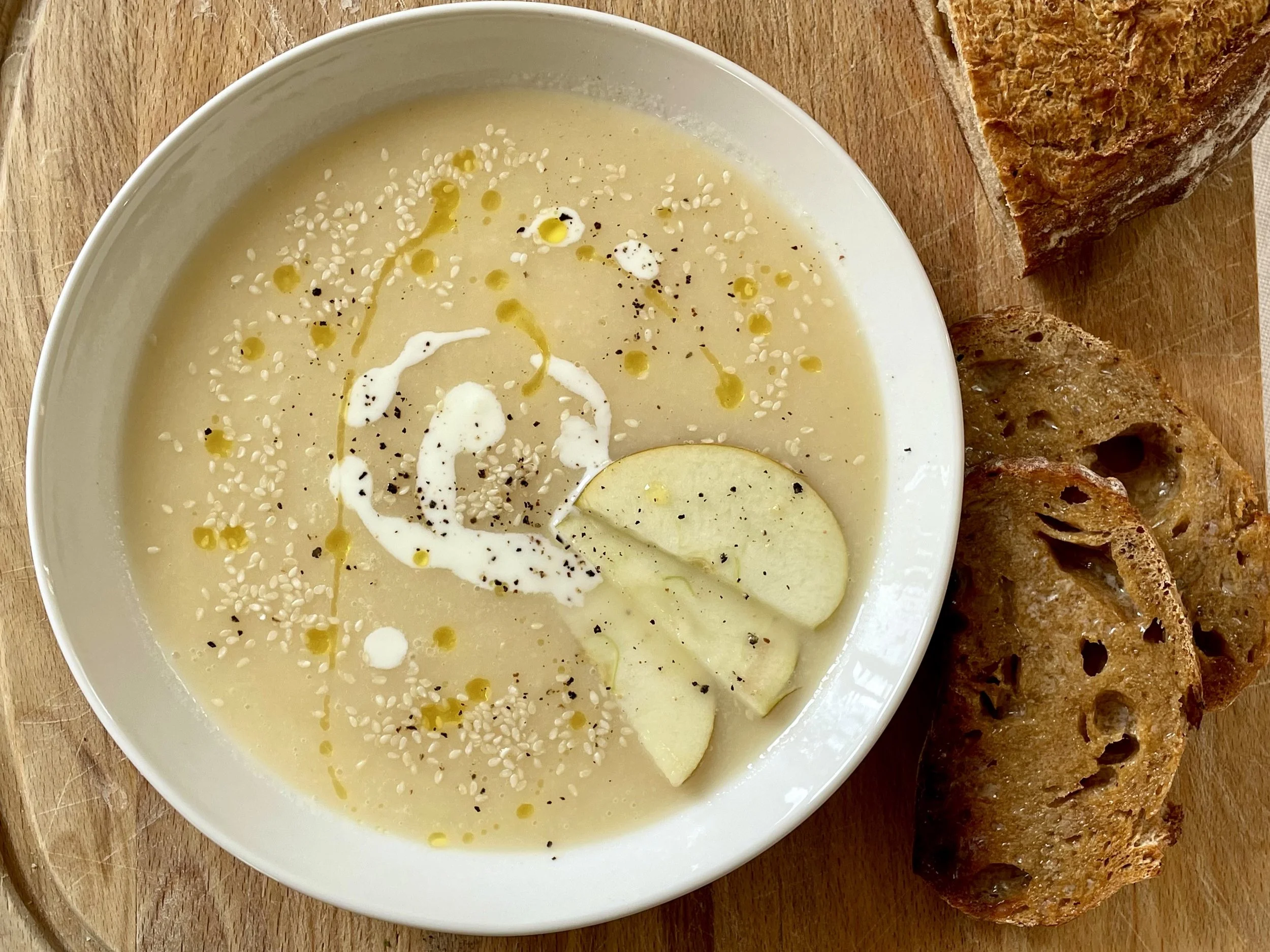 Parsnip and Apple Soup