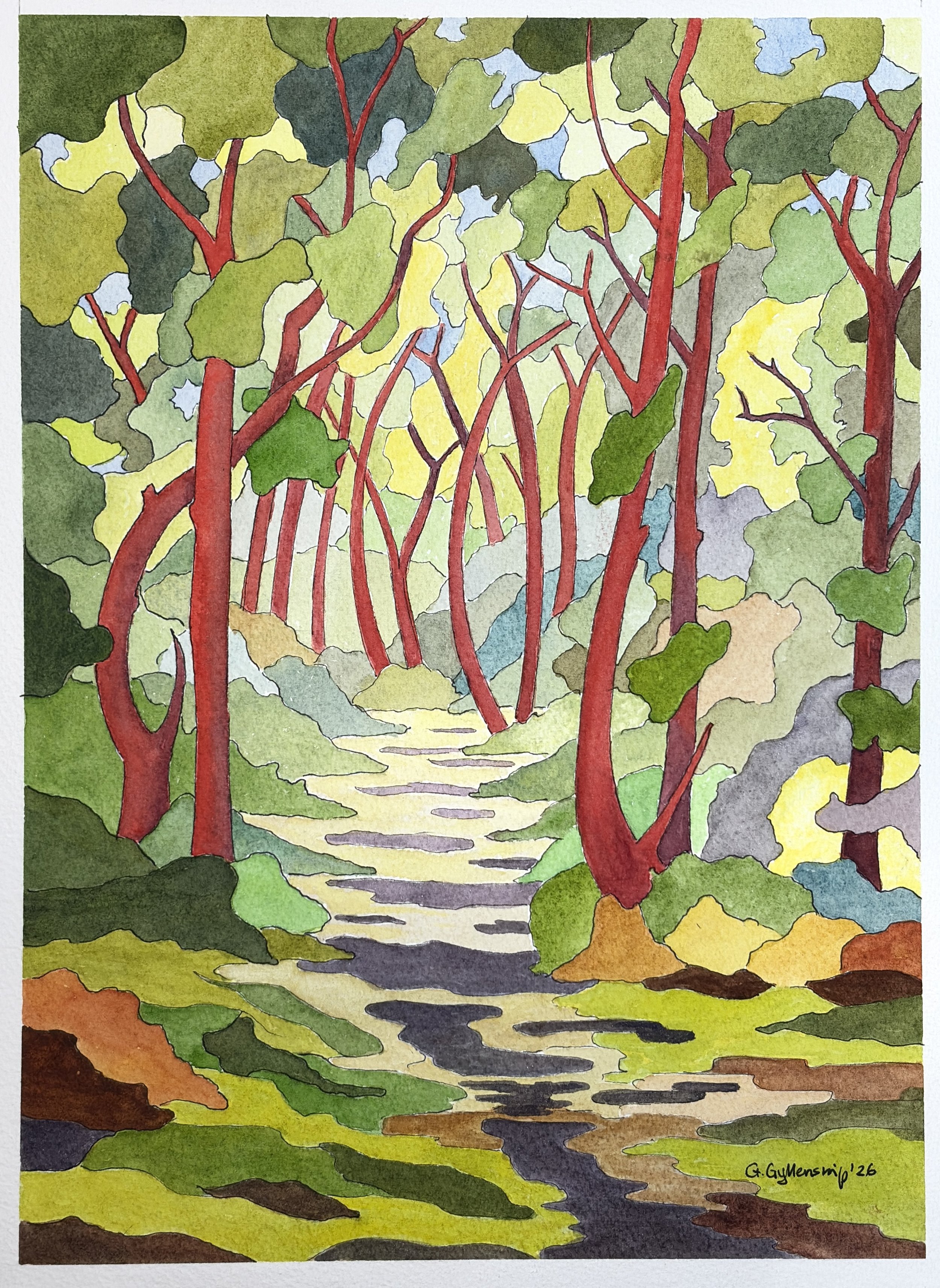 Into the Woods 11 x14 inches
